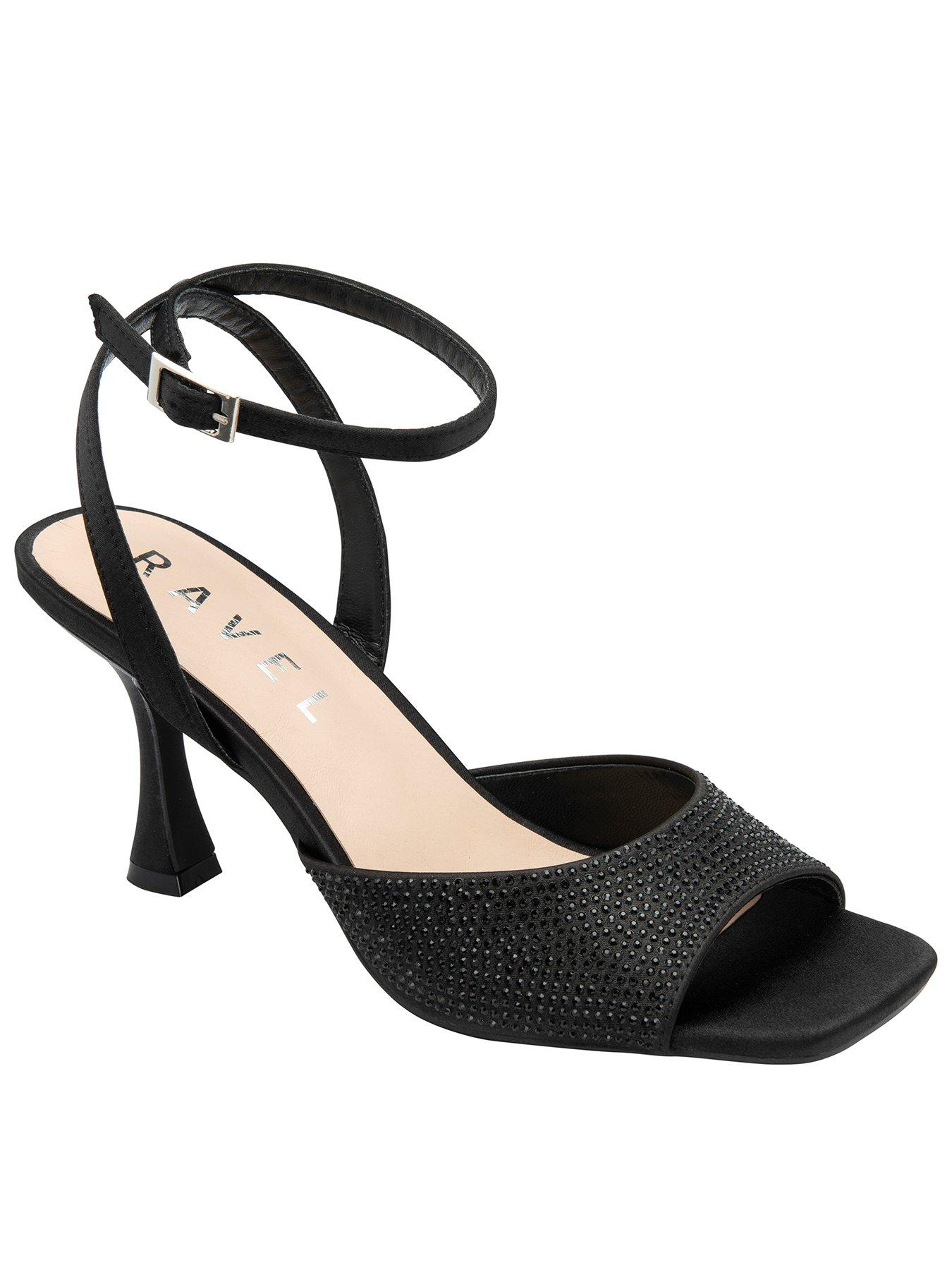 Ravel Holms Heel Sandals - Black Satin