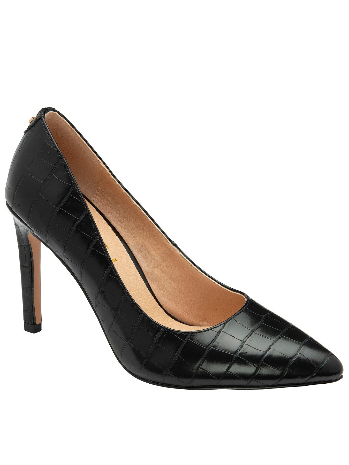 Ravel Edson Heel Shoes - Black Croc
