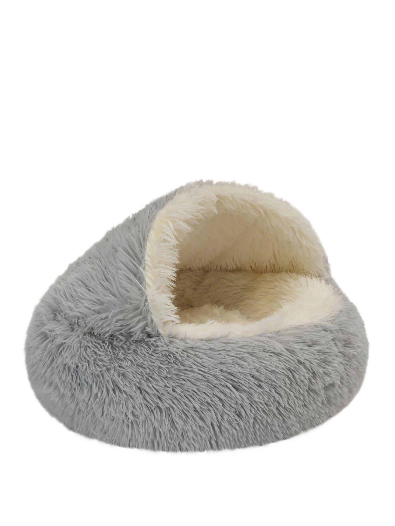 dream-paws-winter-hideaway-bed-60cm-grey