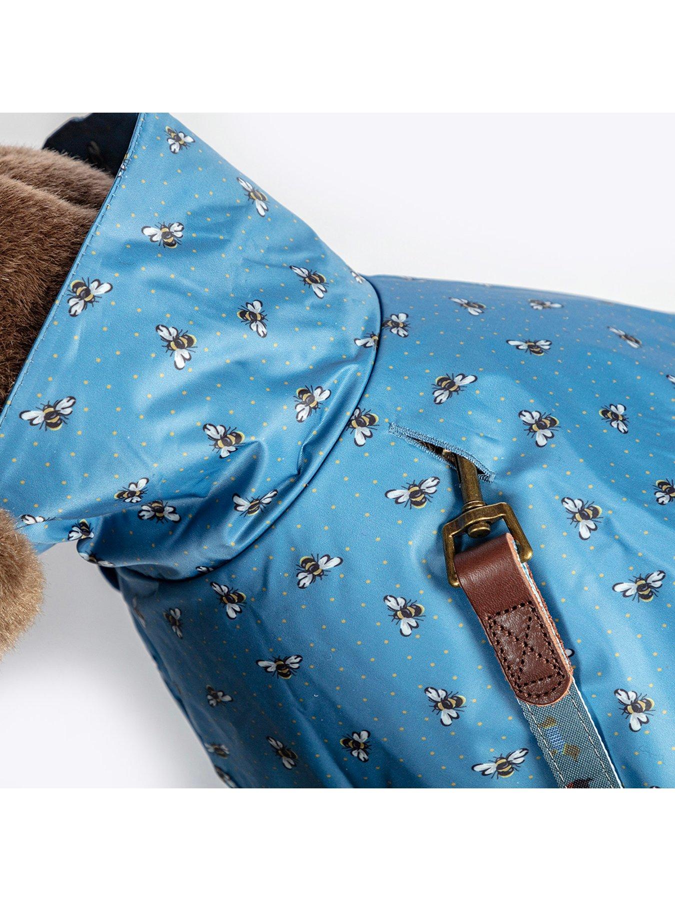 Image 4 of 5 of FatFace Spotty Bees Dog Raincoat