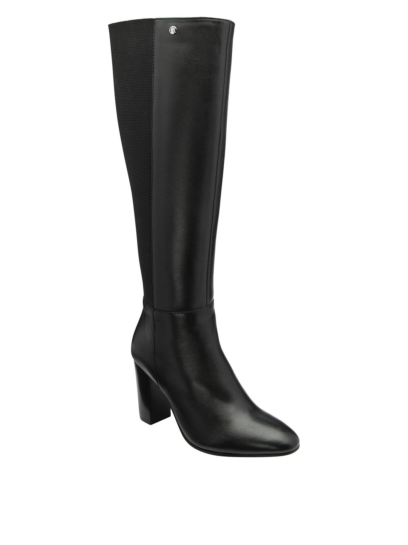 Image 1 of 4 of Ravel Bywell Knee Boots - Black Leather