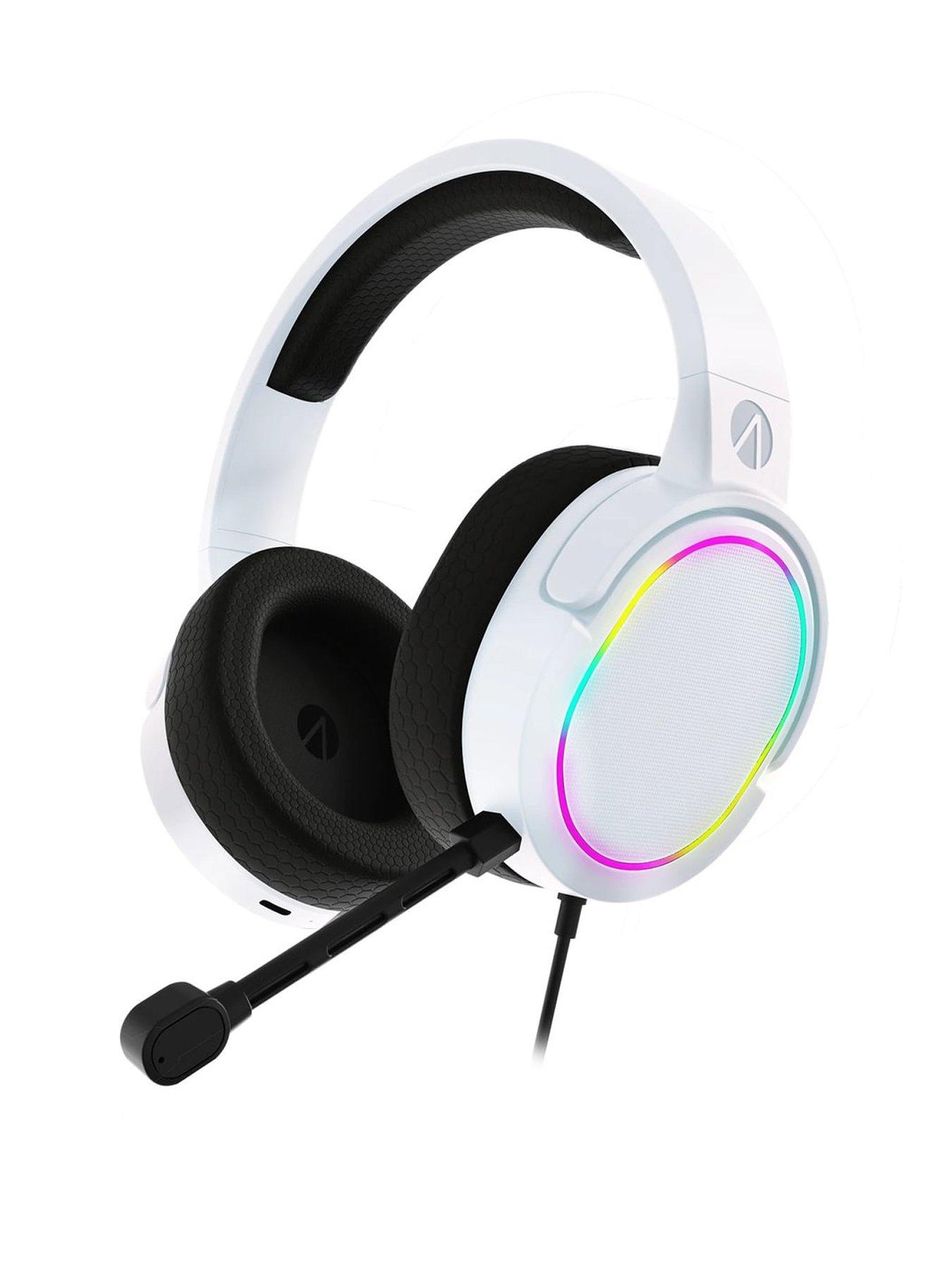 Image 1 of 6 of Stealth Panther Premium Gaming Headset for XBOX, PS4/PS5, Switch, PC - LED White