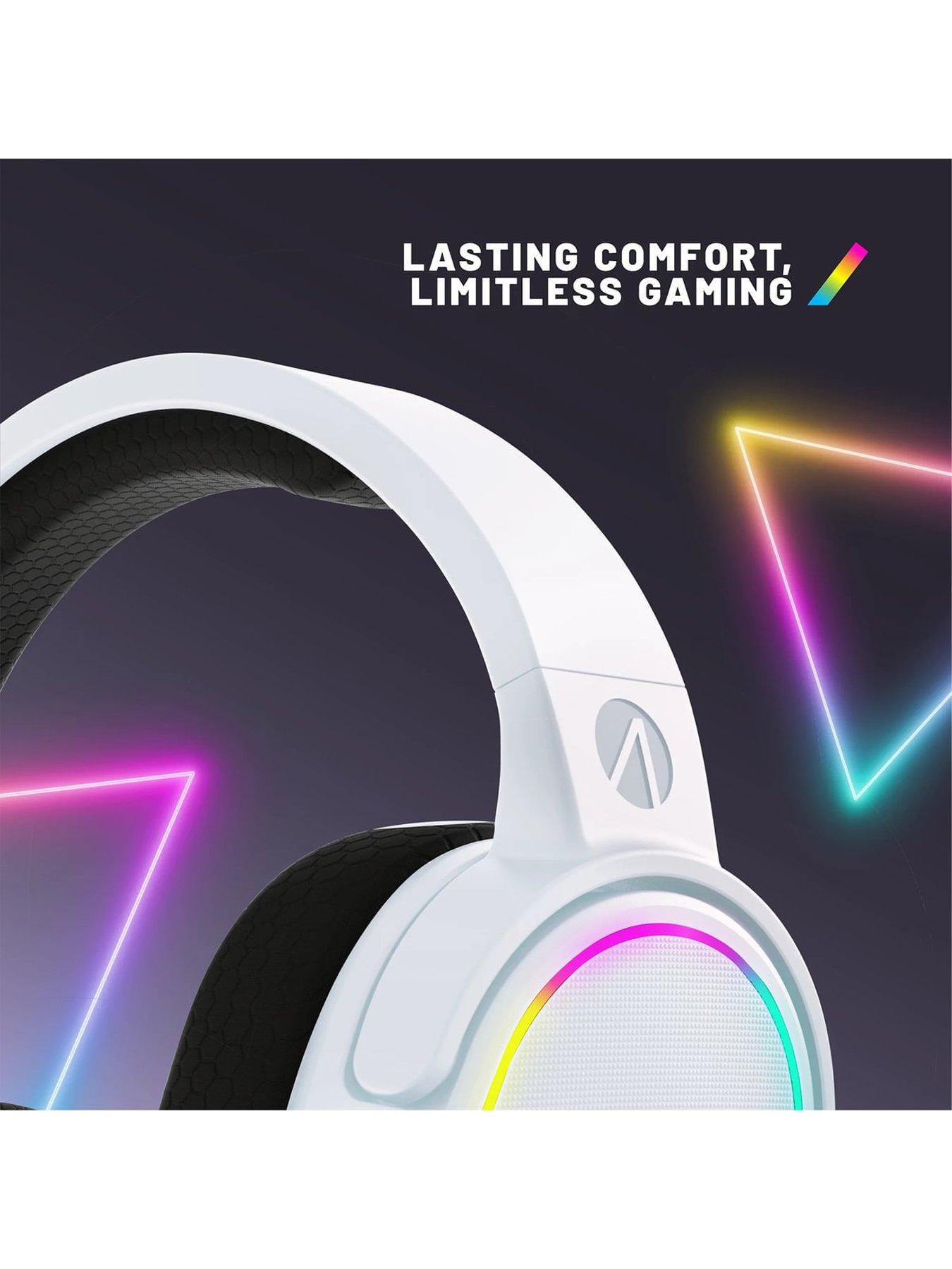 Image 3 of 6 of Stealth Panther Premium Gaming Headset for XBOX, PS4/PS5, Switch, PC - LED White
