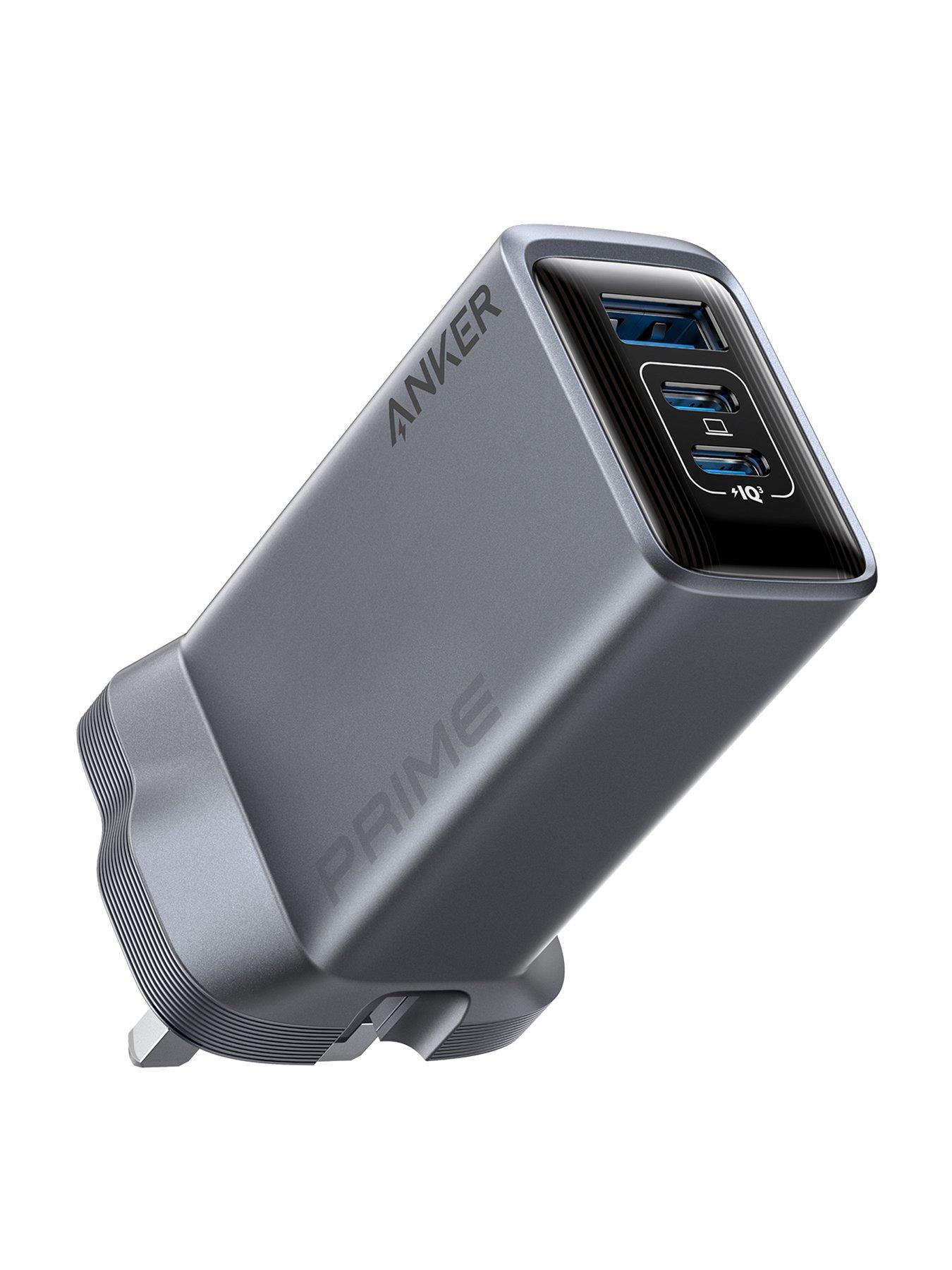 Anker Anker Prime Charger (100W, 3 Ports, GaNPrime), Silver