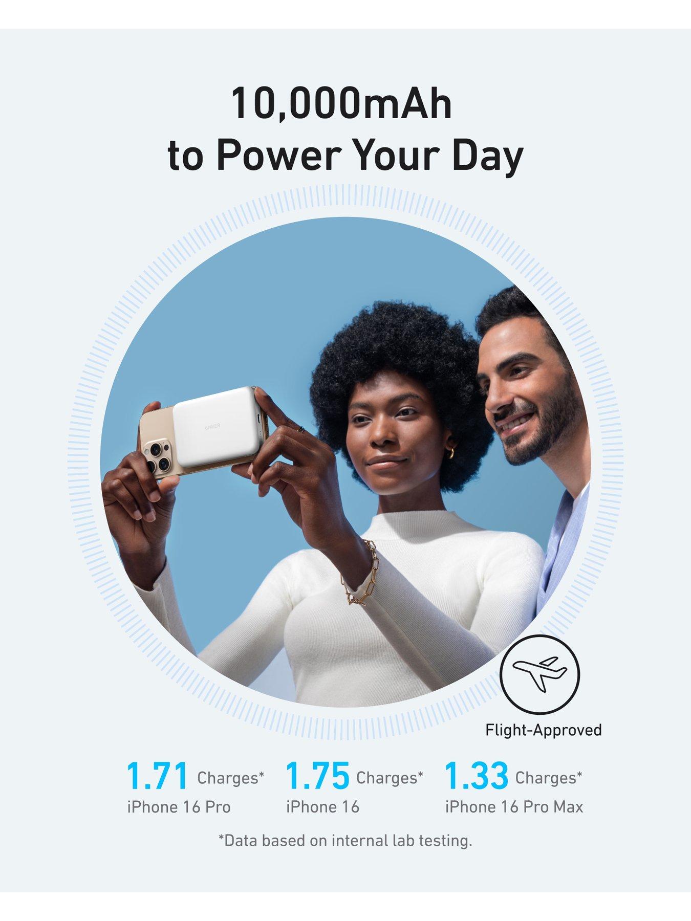 Image 5 of 7 of Anker MagGo Power Bank (10K, Magnetic Wireless), White
