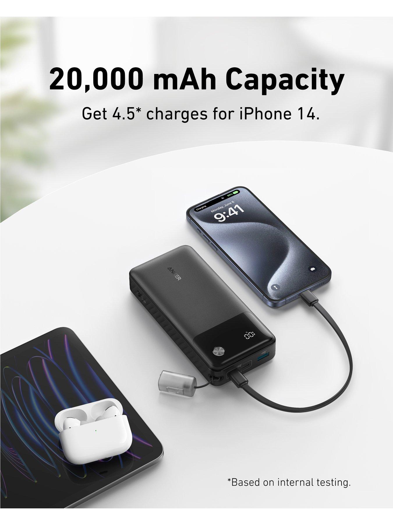 Image 3 of 5 of Anker Anker Power Bank (20,000mAh, 30W), Black