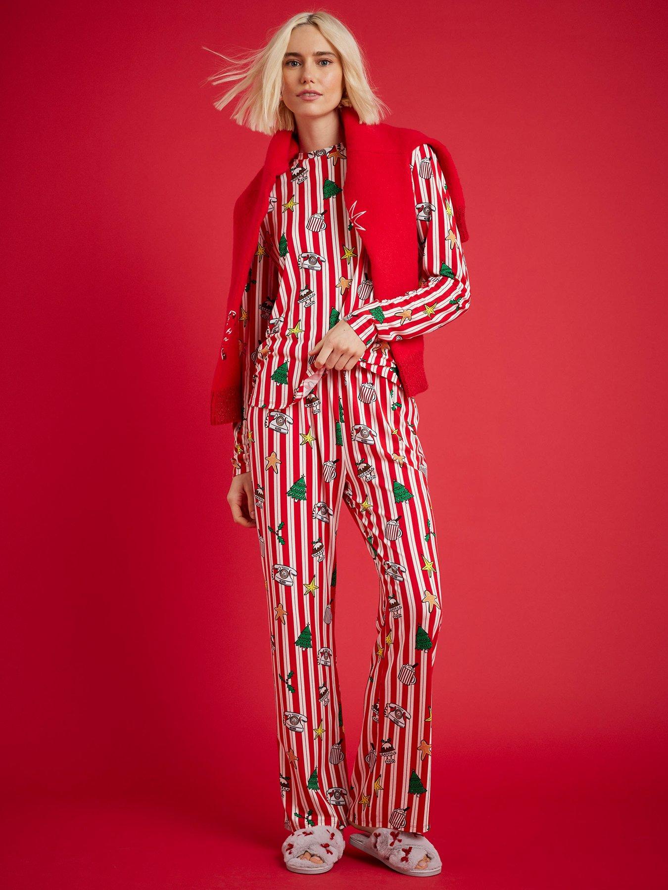 river-island-doodle-jersey-pyjama-set-redback