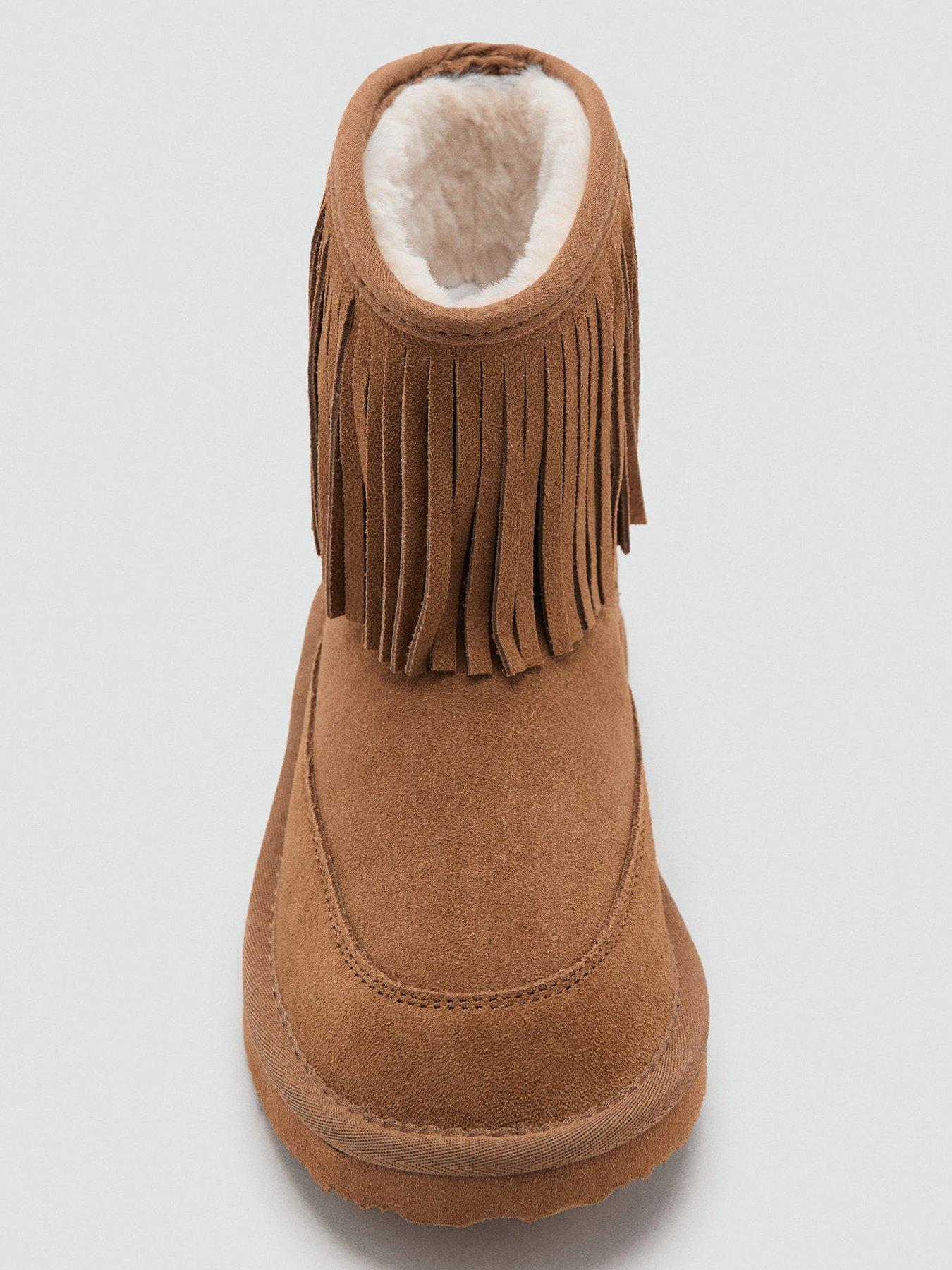 mango-girls-fringe-suede-leather-boots-brownoutfit