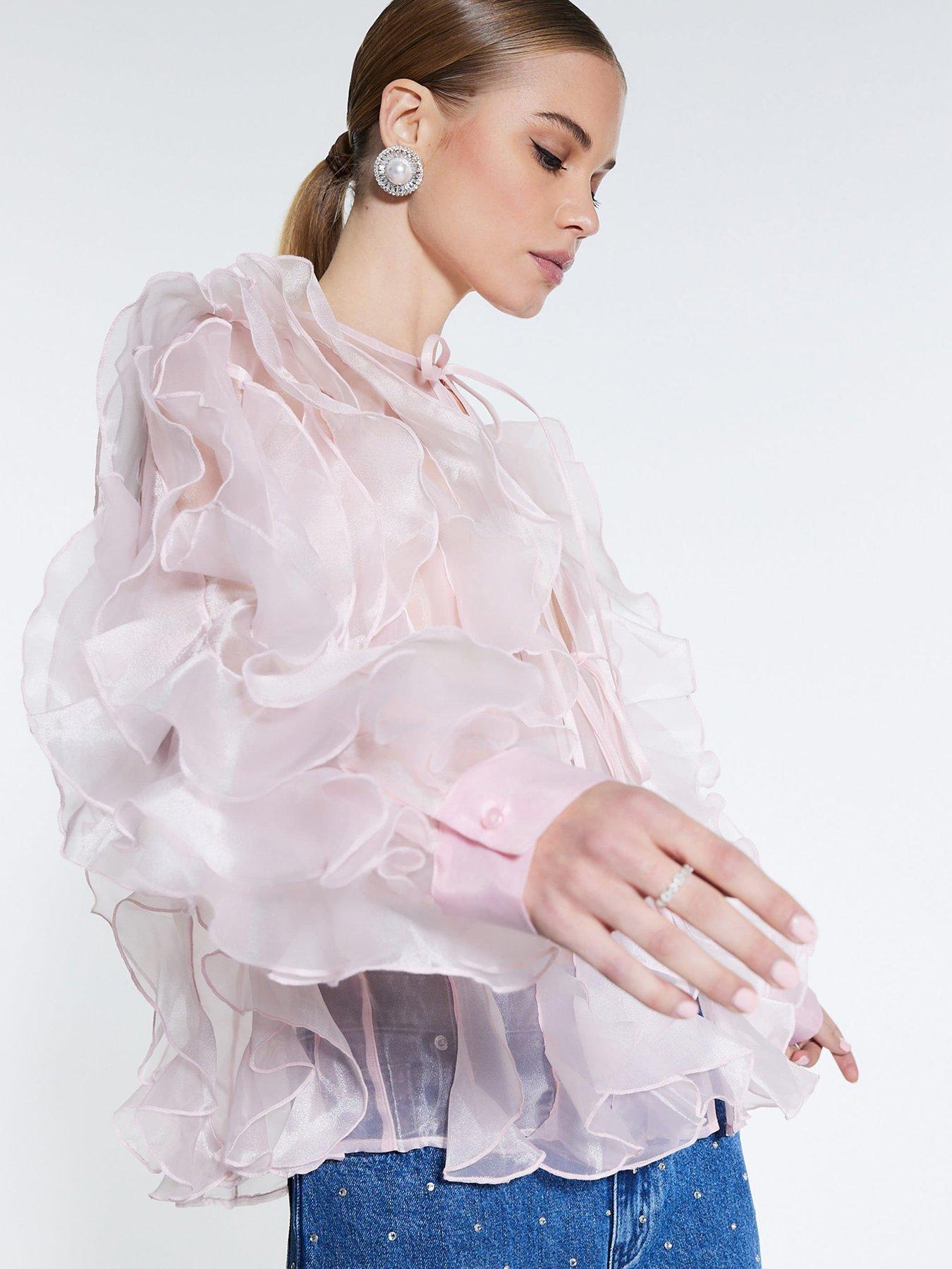river-island-mega-ruffle-bomber-pinkoutfit