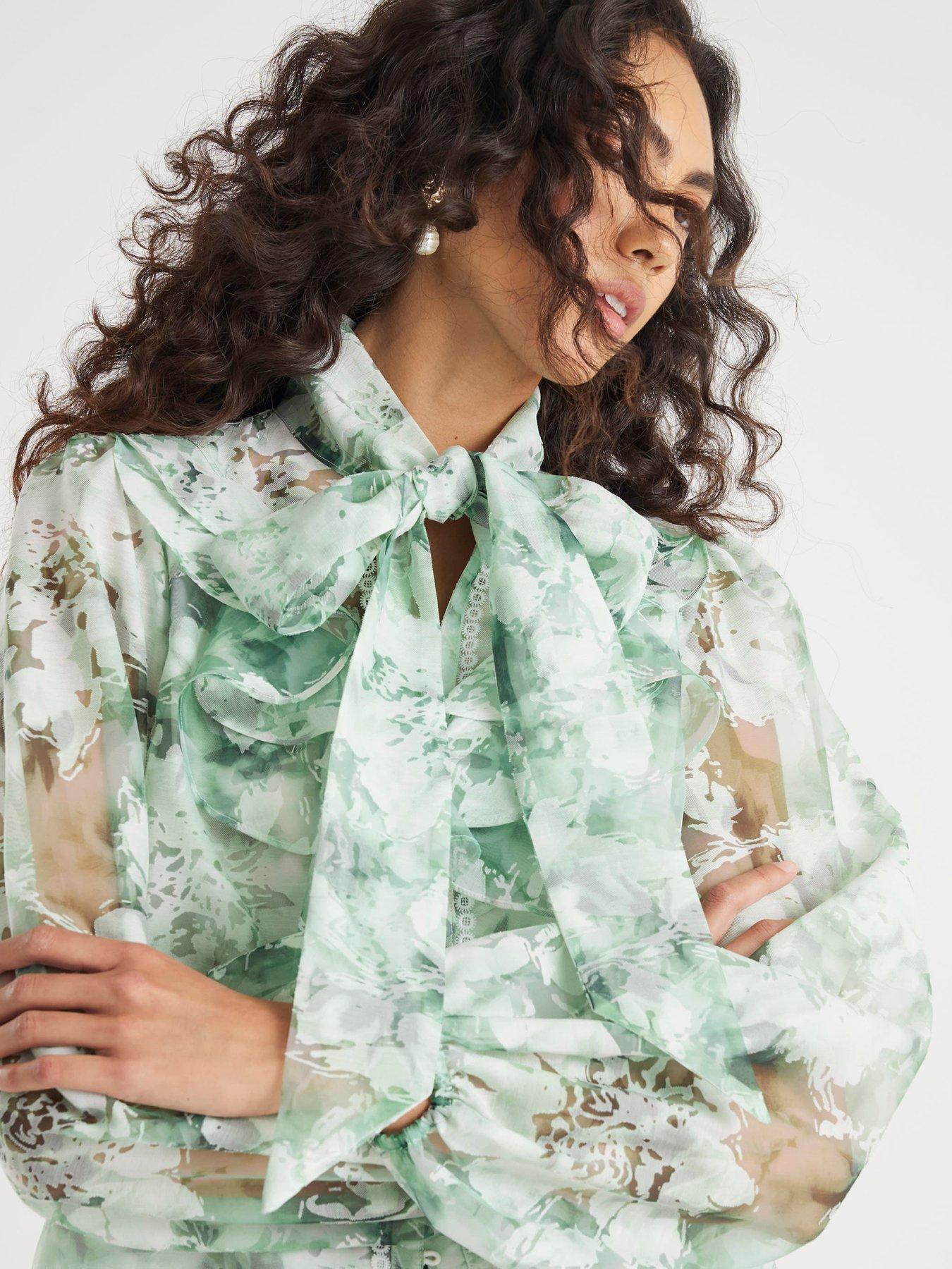 river-island-premium-printed-burnout-shirt-greenoutfit