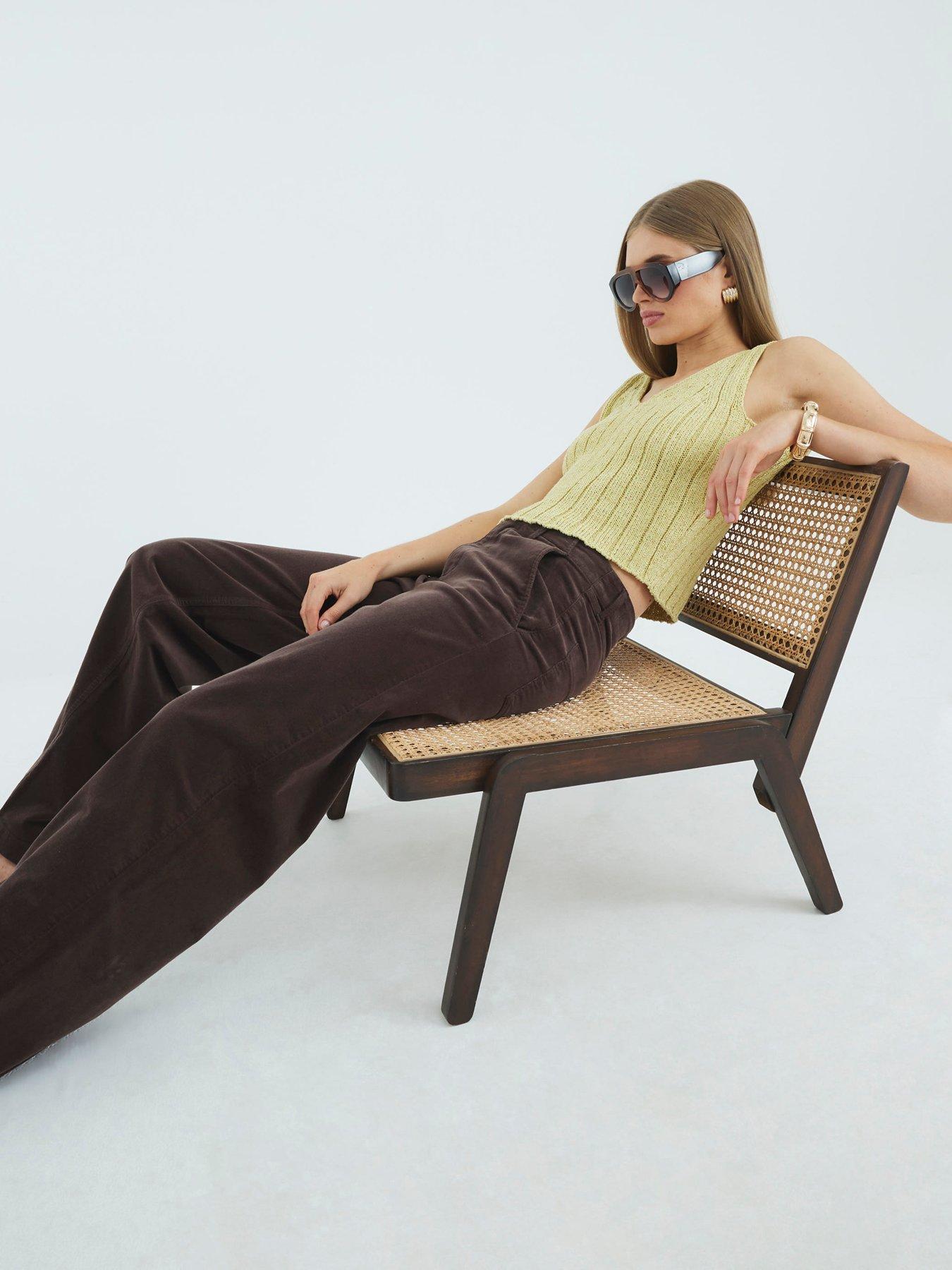 river-island-cord-palazzo-jeans--brownoutfit