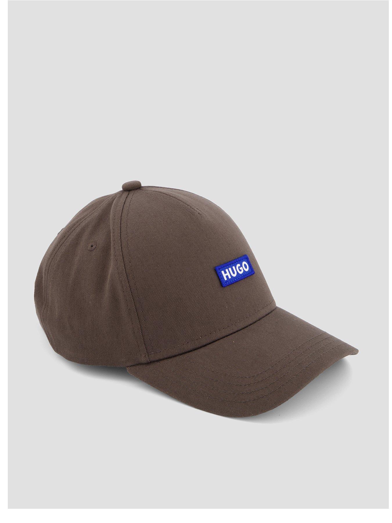 hugo-blue-jinko-small-logo-baseball-cap-brownfront