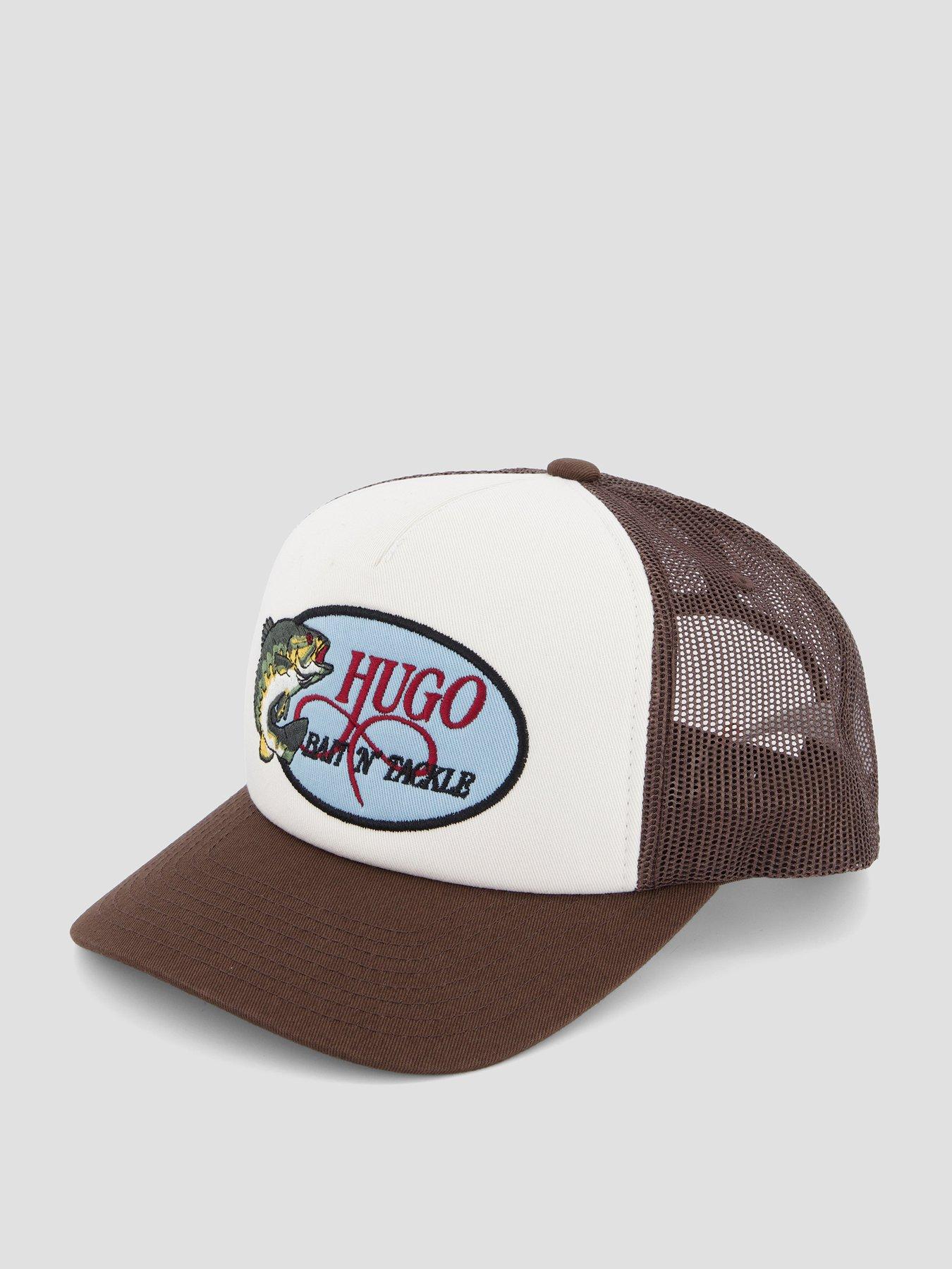 Image 2 of 4 of HUGO Hugo Blue Fisherman Logo Trucker Cap