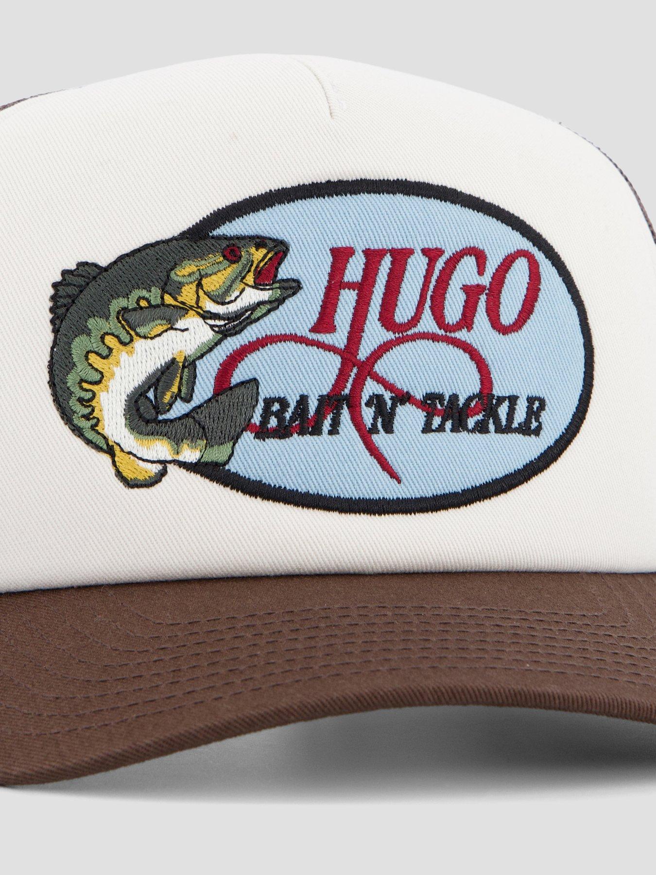 Image 3 of 4 of HUGO Hugo Blue Fisherman Logo Trucker Cap