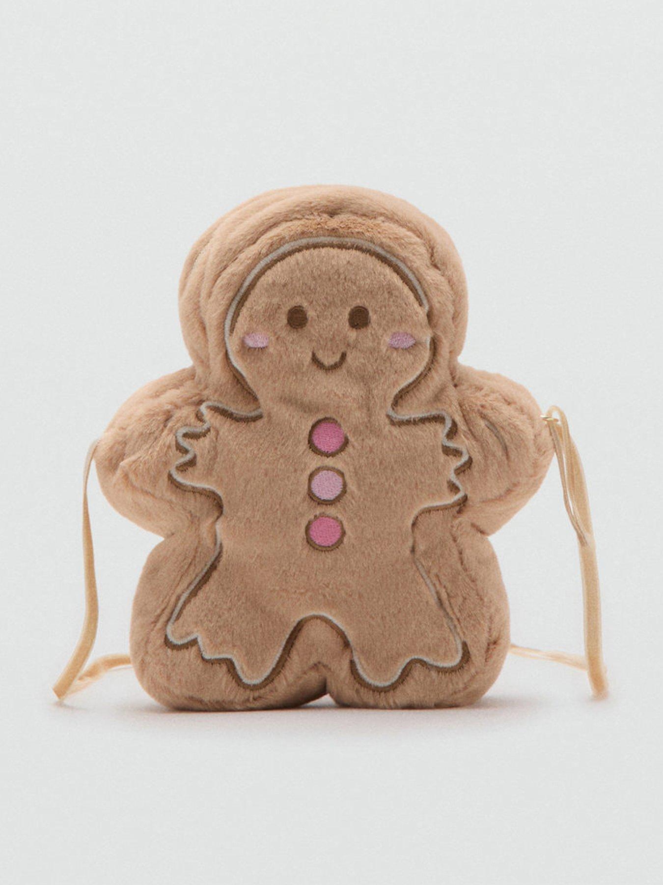 Mango Girls Gingerbread Man Novelty Bag - Beige