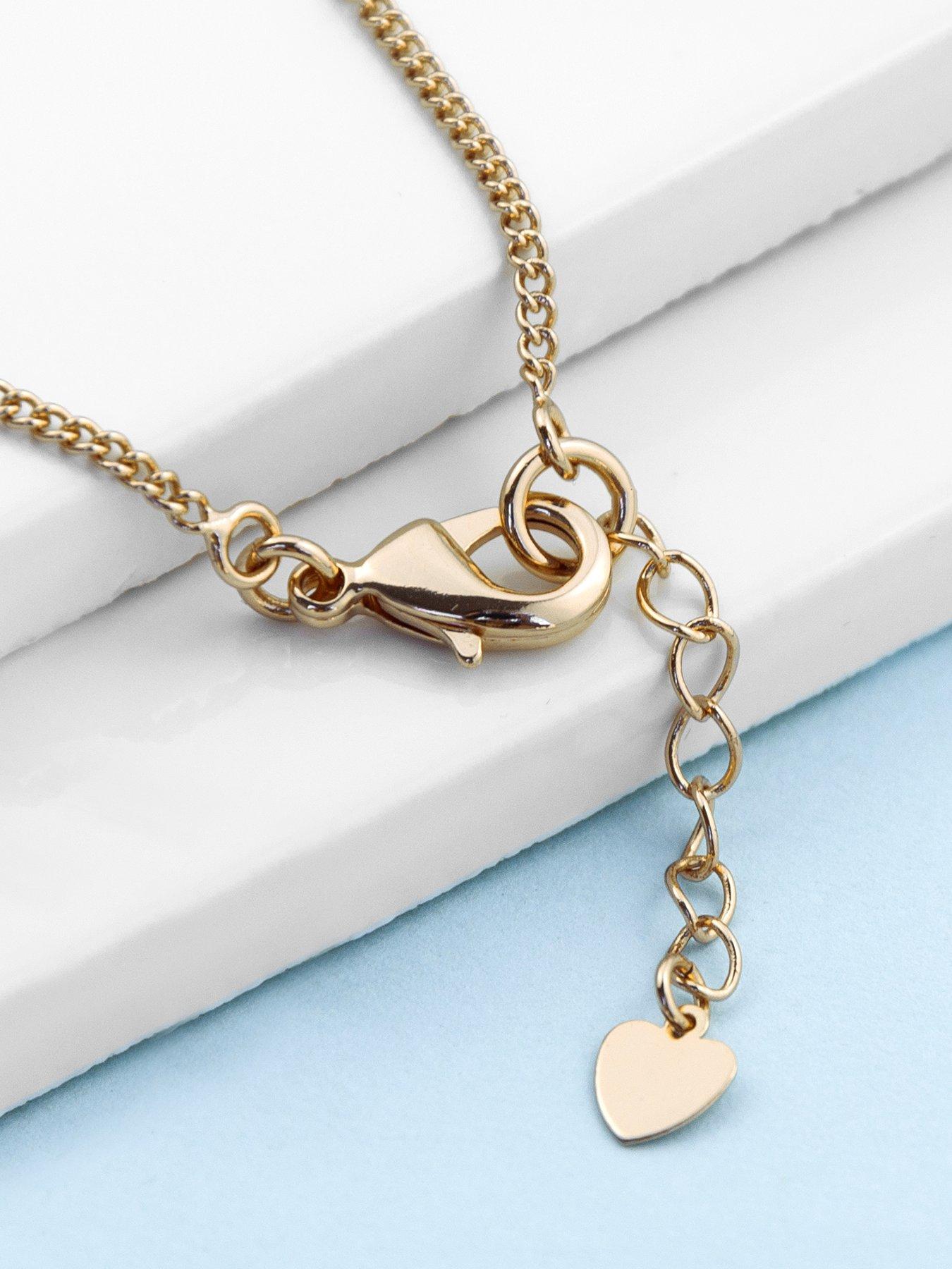 Image 3 of 4 of Treat Republic Personalised Rings of Love Necklace in Gold