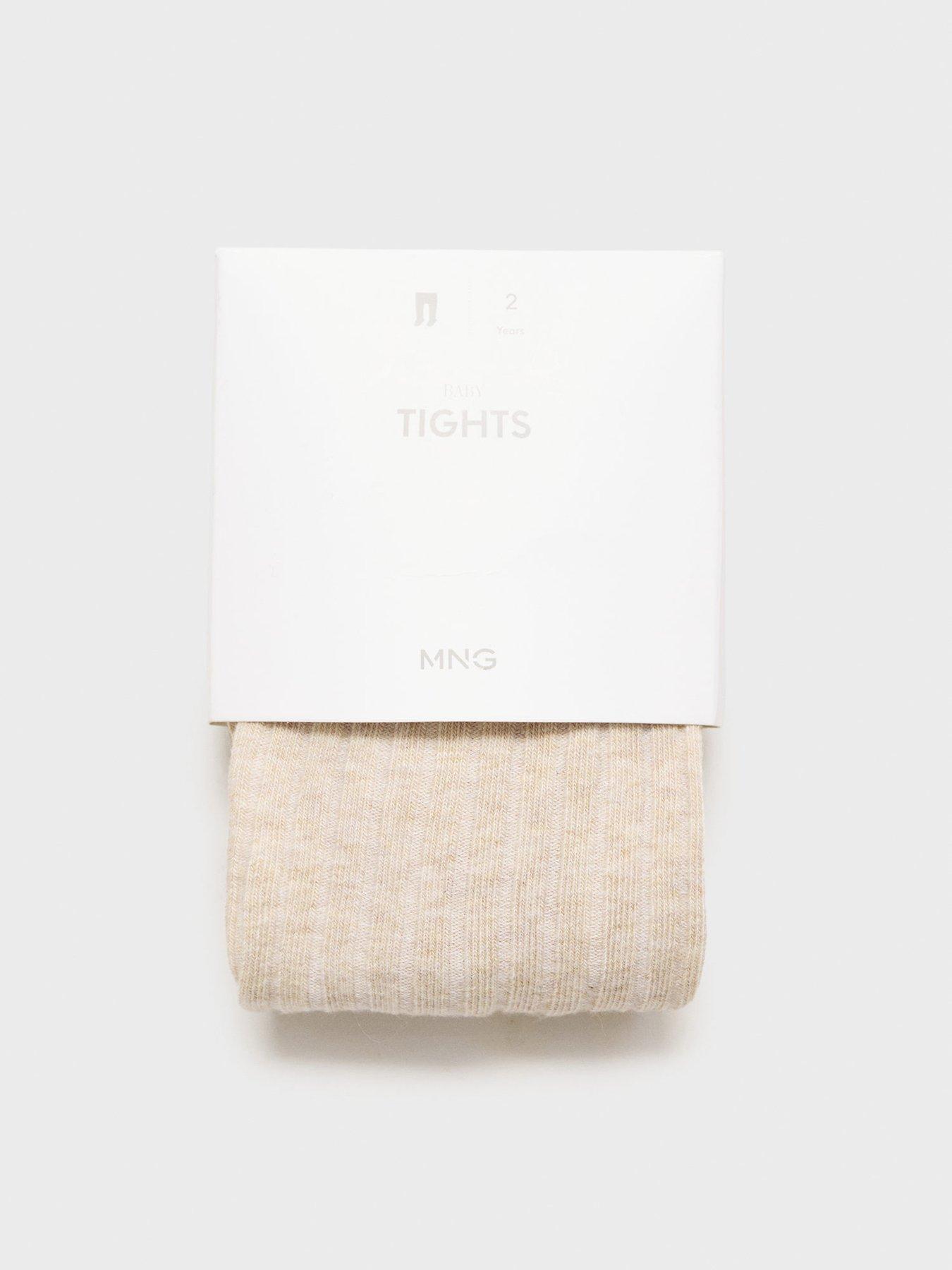 Image 4 of 4 of Mango Younger Girls Tights - Beige