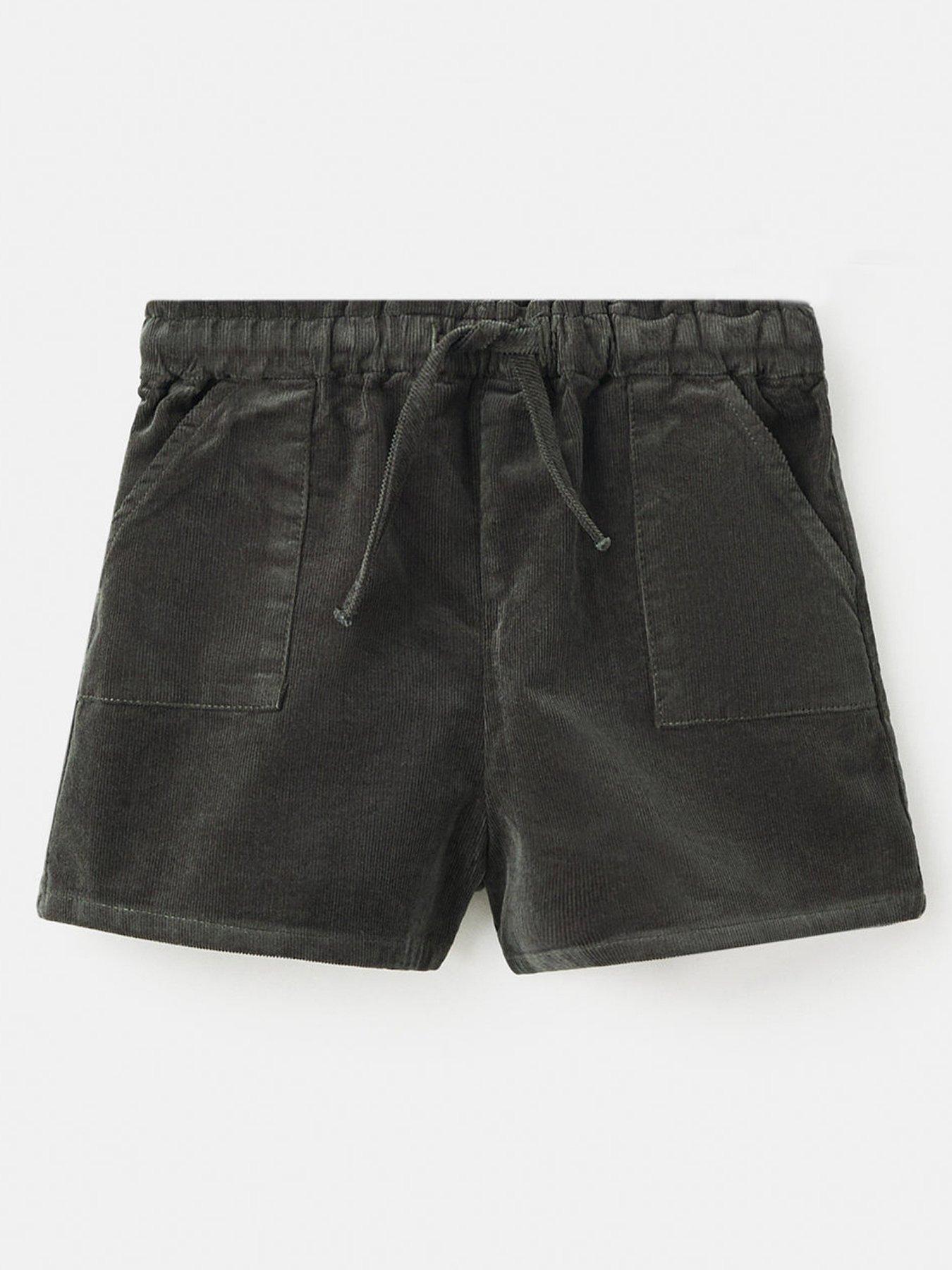 Mango Younger Girls Cord Shorts - Dark Green