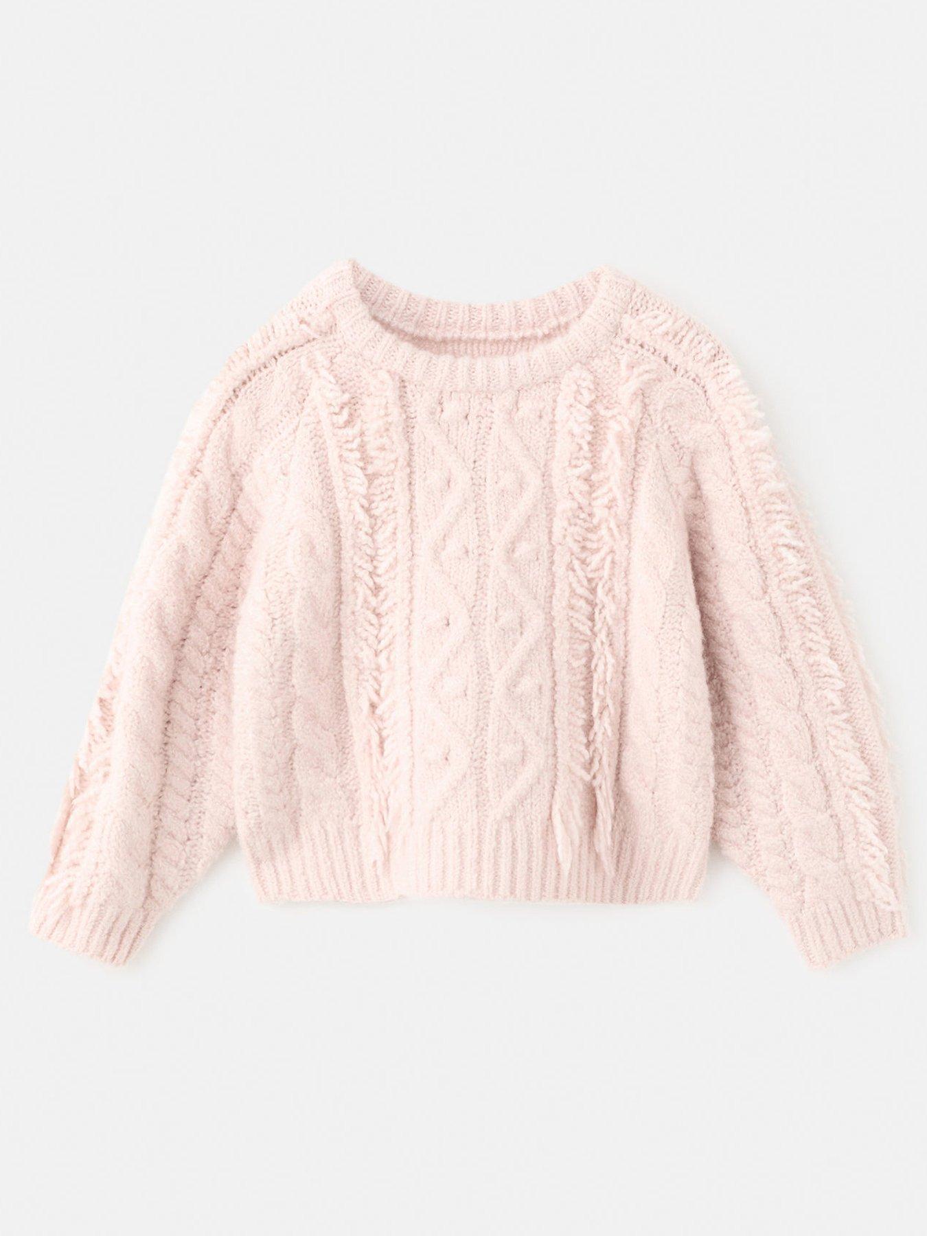 mango-younger-girls-fringe-knitted-jumper-pinkfront