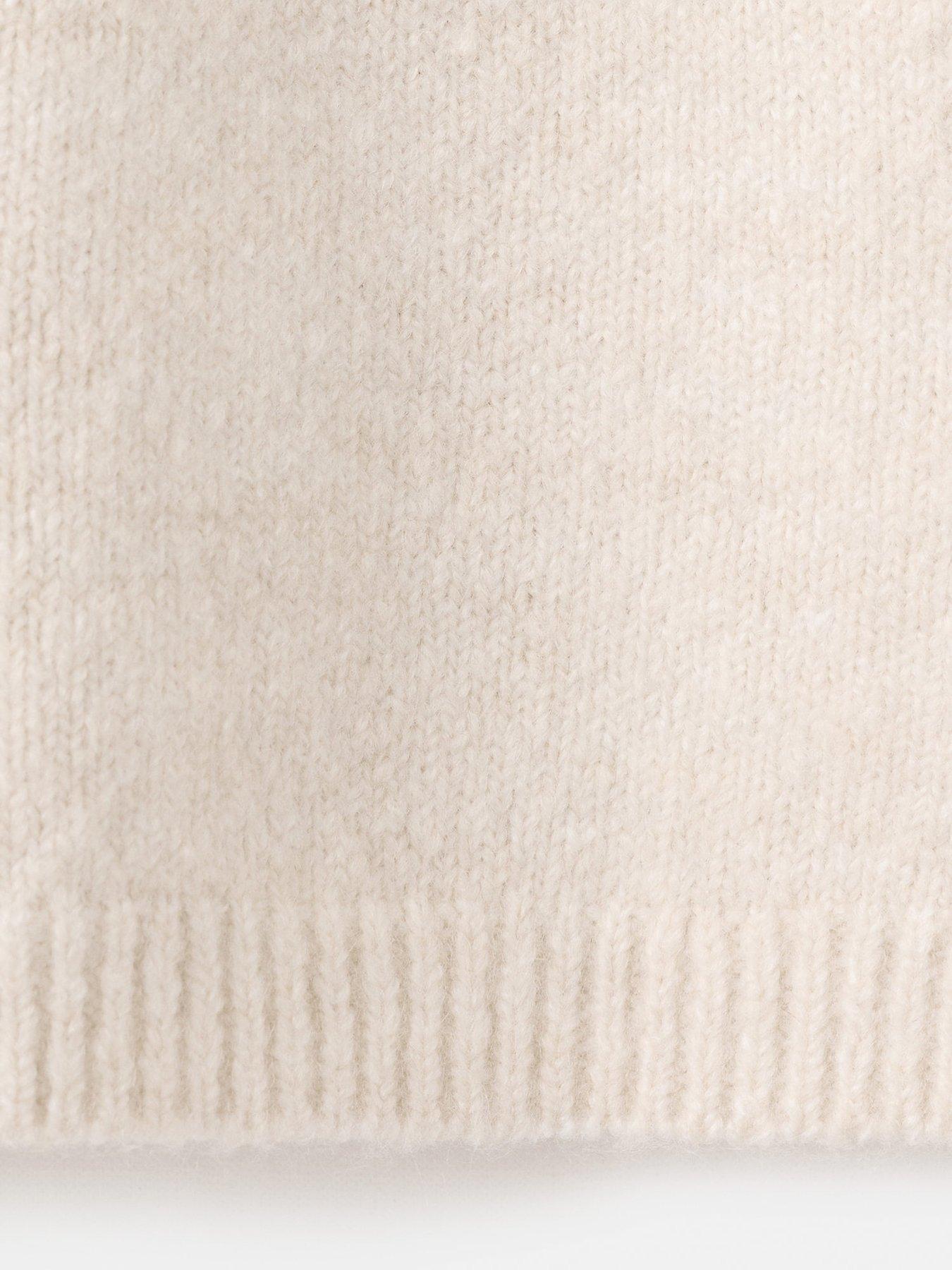 Image 3 of 4 of Mango Younger Girls Gingerbread Man Knitted Jumper - Beige