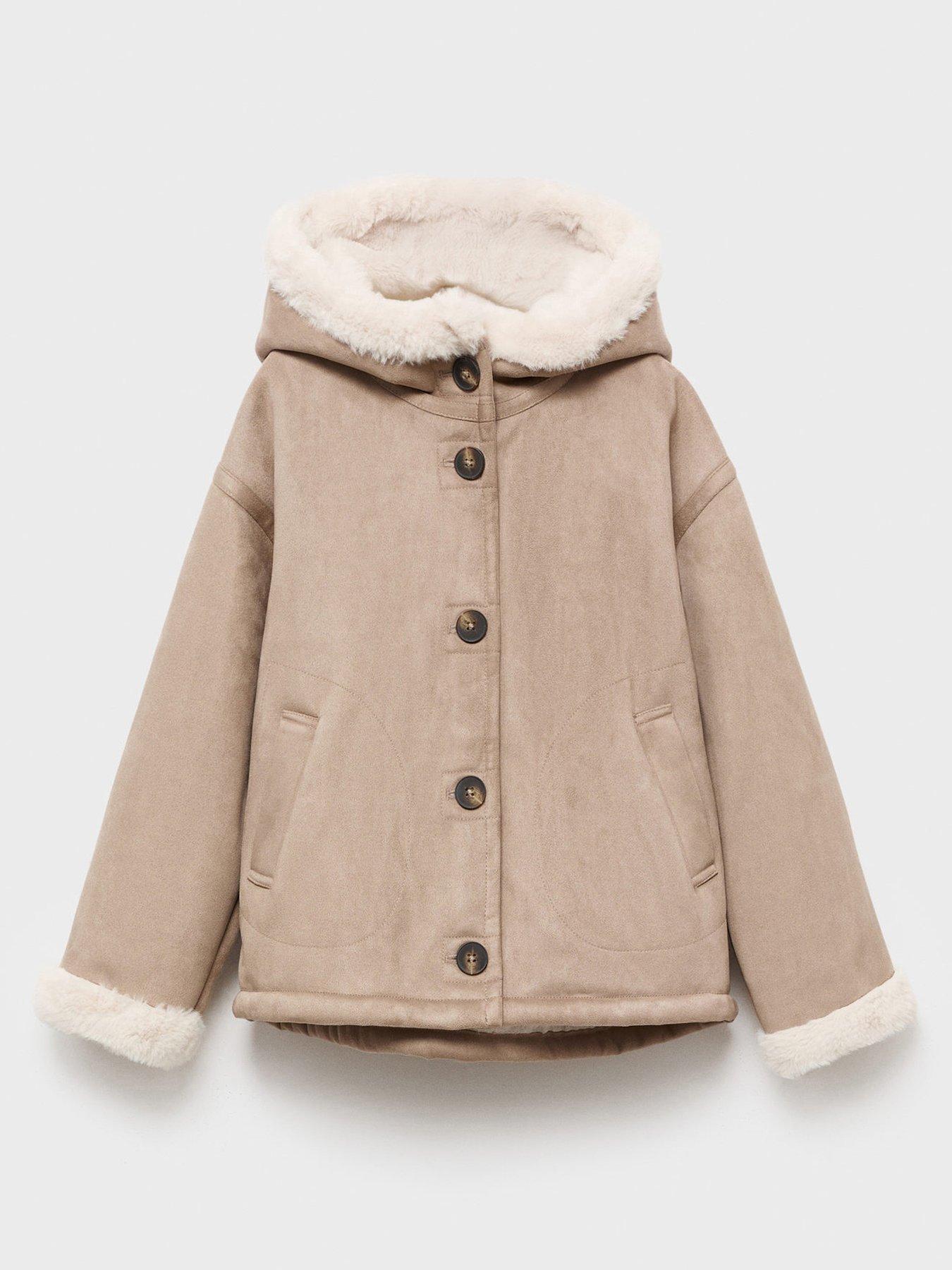 mango-girls-suedette-faux-fur-lined-coat-beige