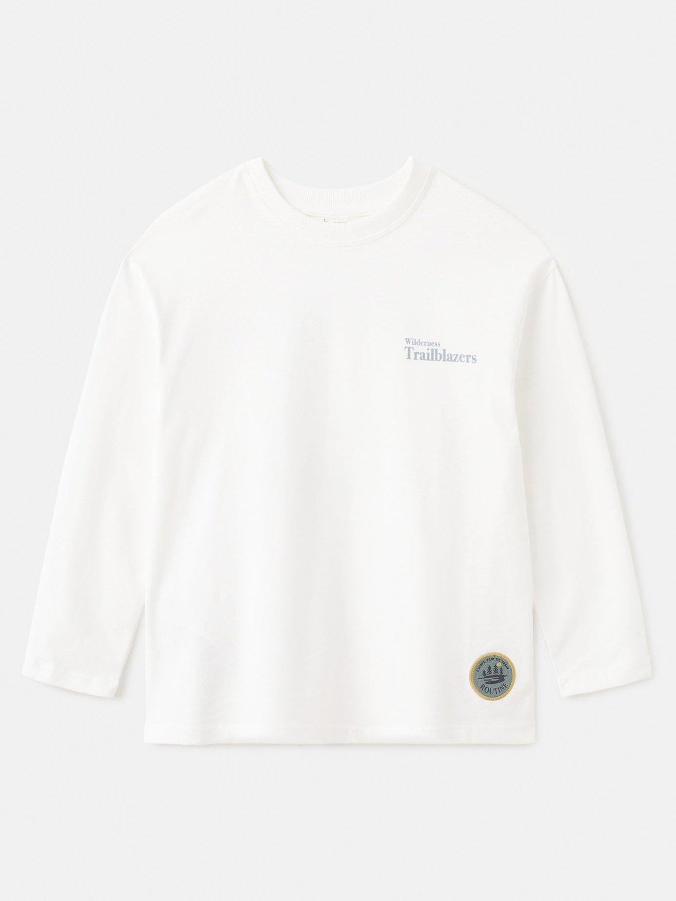 Mango Boys Trailblazers Long Sleeve T-shirt - Light Cream