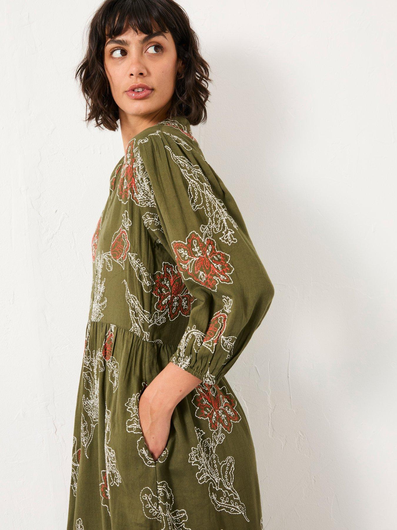 fatface-vivenne-embroidered-midi-dress-olive-greenoutfit