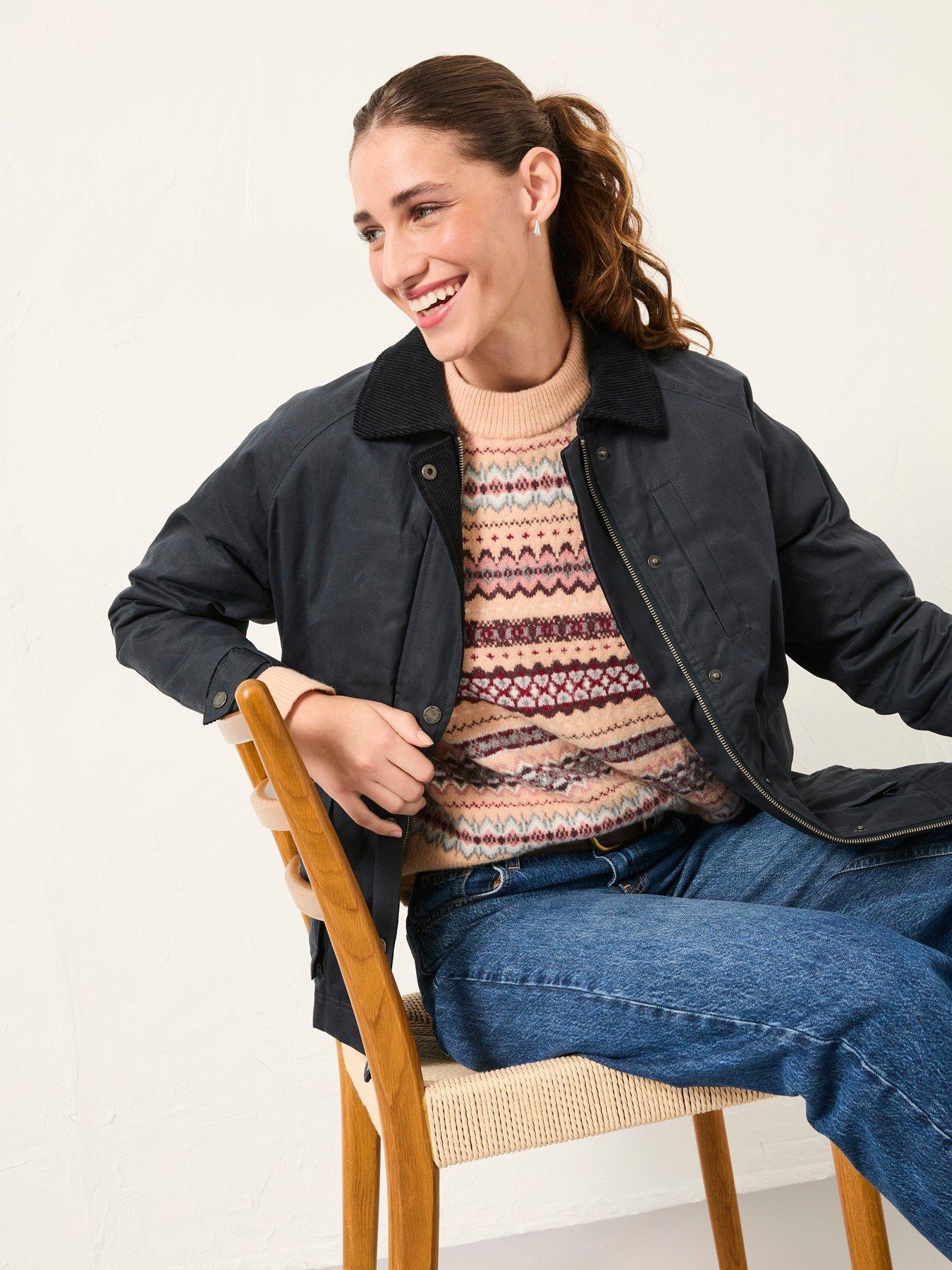 Image 4 of 6 of FatFace Genevieve Crew - Beige