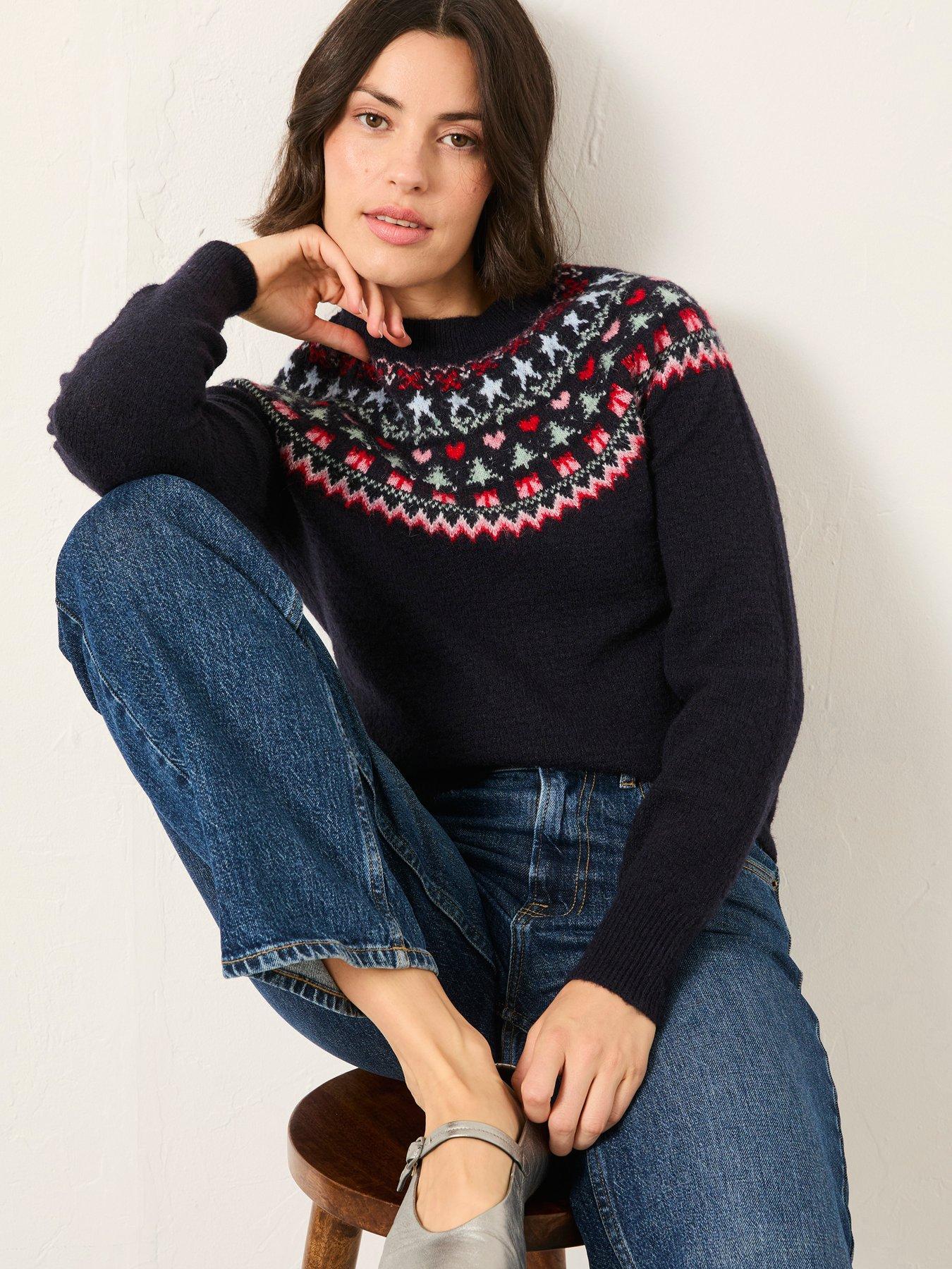 FatFace Noelle Jumper - Navy