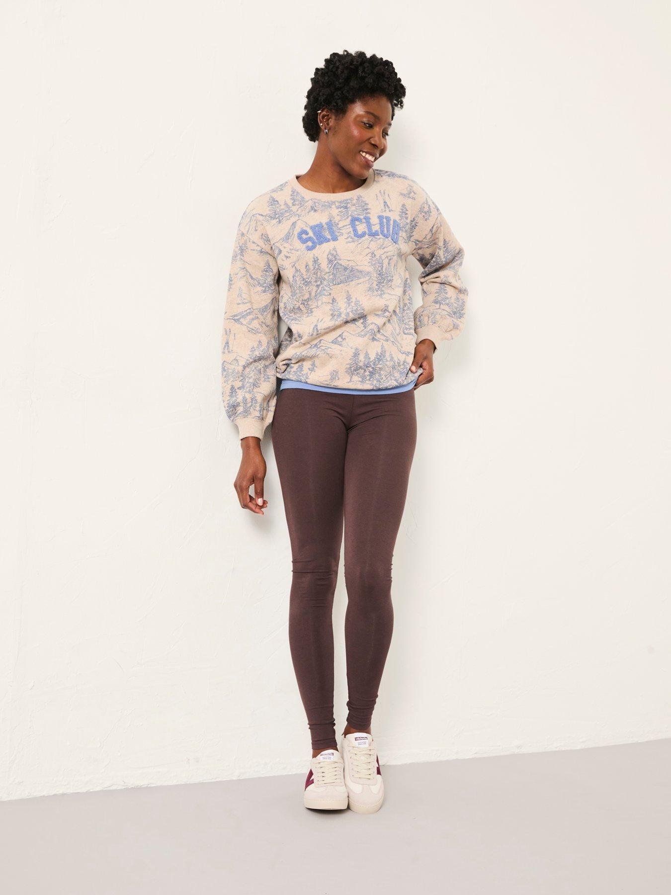 Image 3 of 6 of FatFace Ski Club Crew Sweatshirt - Natural