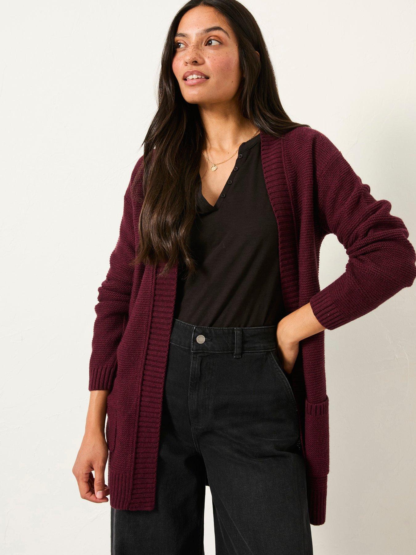 FatFace Harriet Cardigan - Burgundy