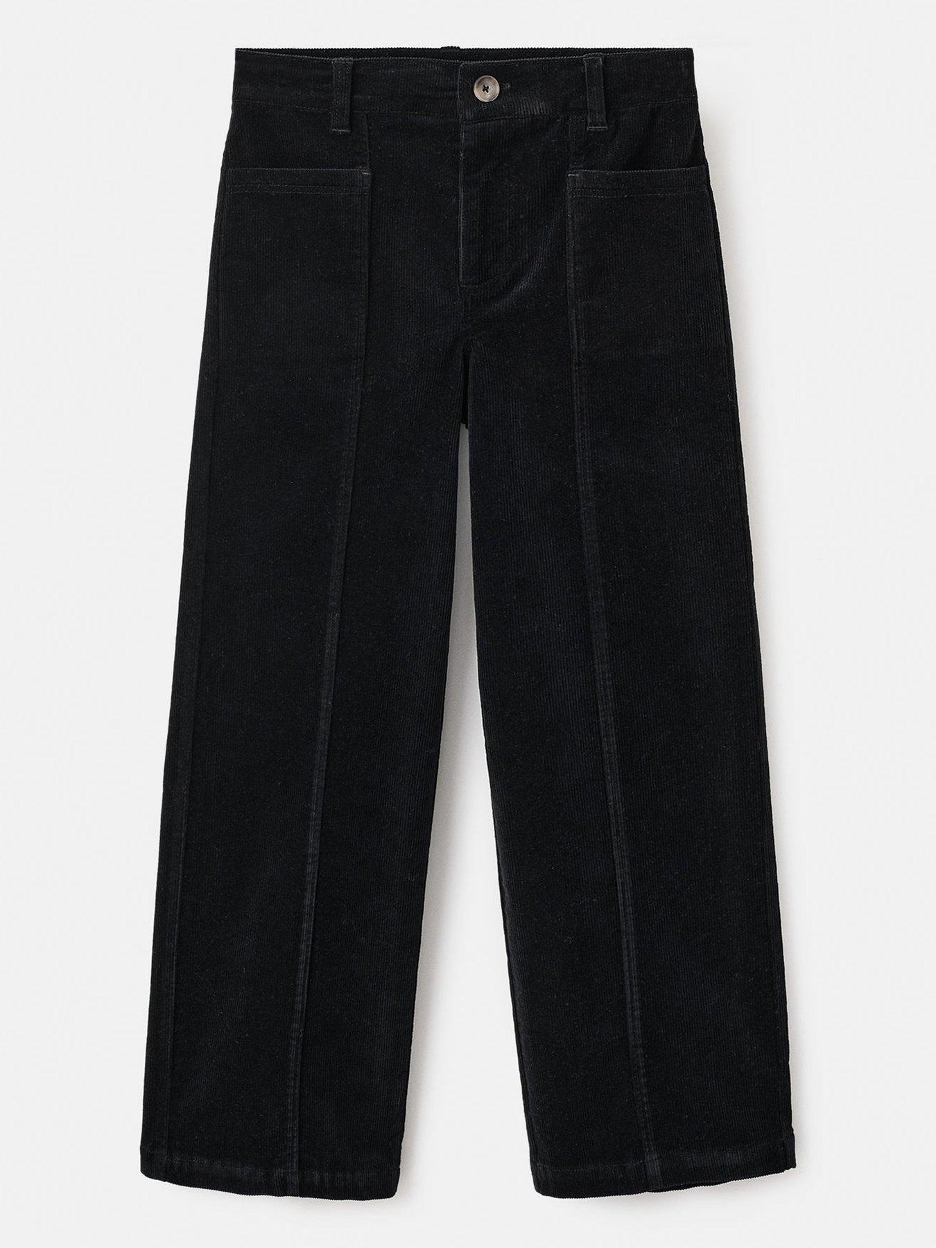Mango Girls Cord Trousers - Black