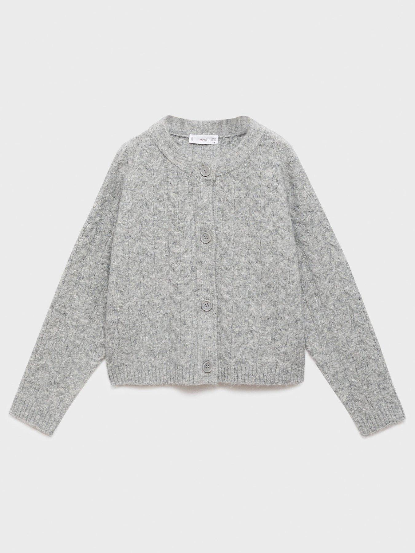 mango-girls-cable-knitted-cardigan-greystillFront