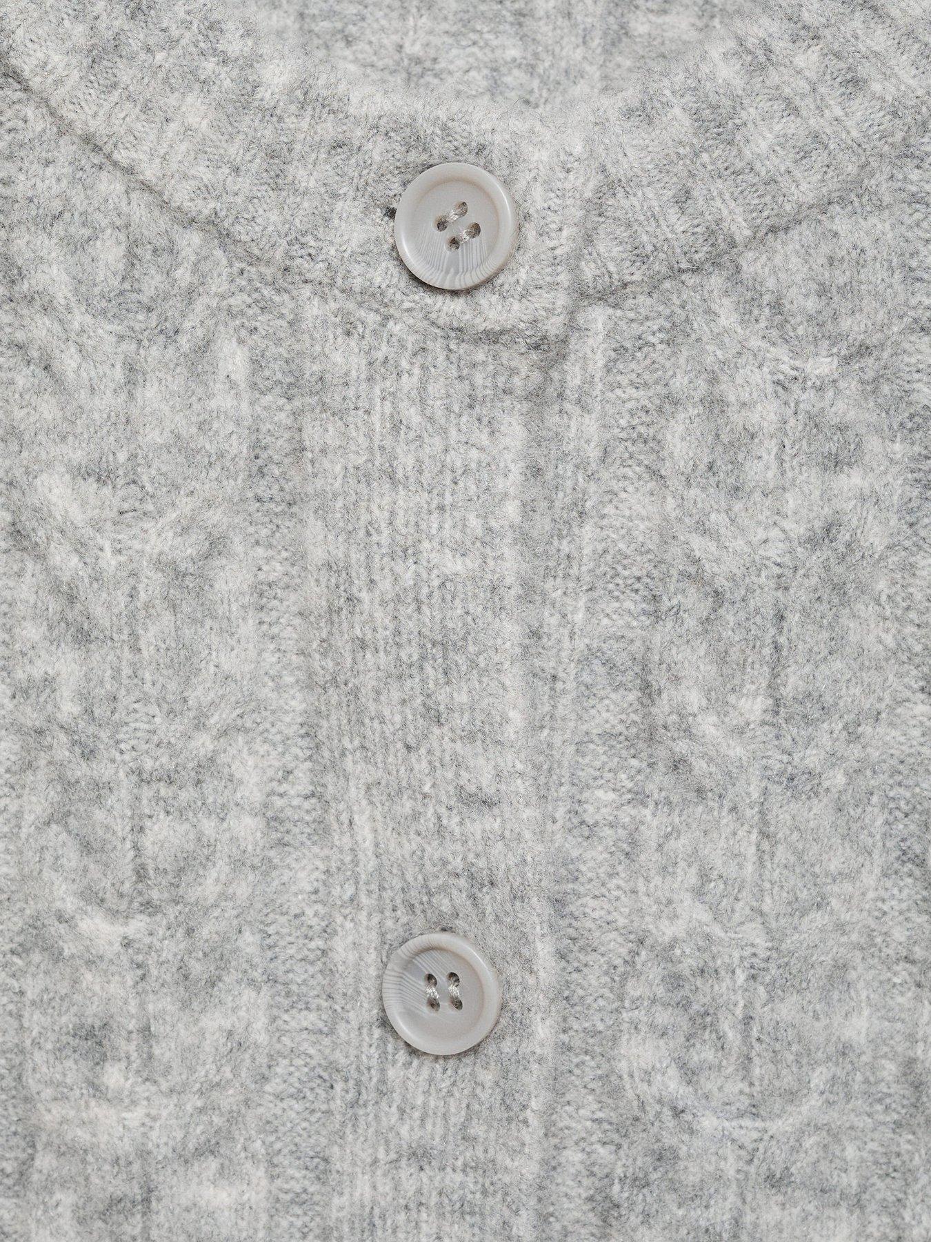 mango-girls-cable-knitted-cardigan-greyoutfit