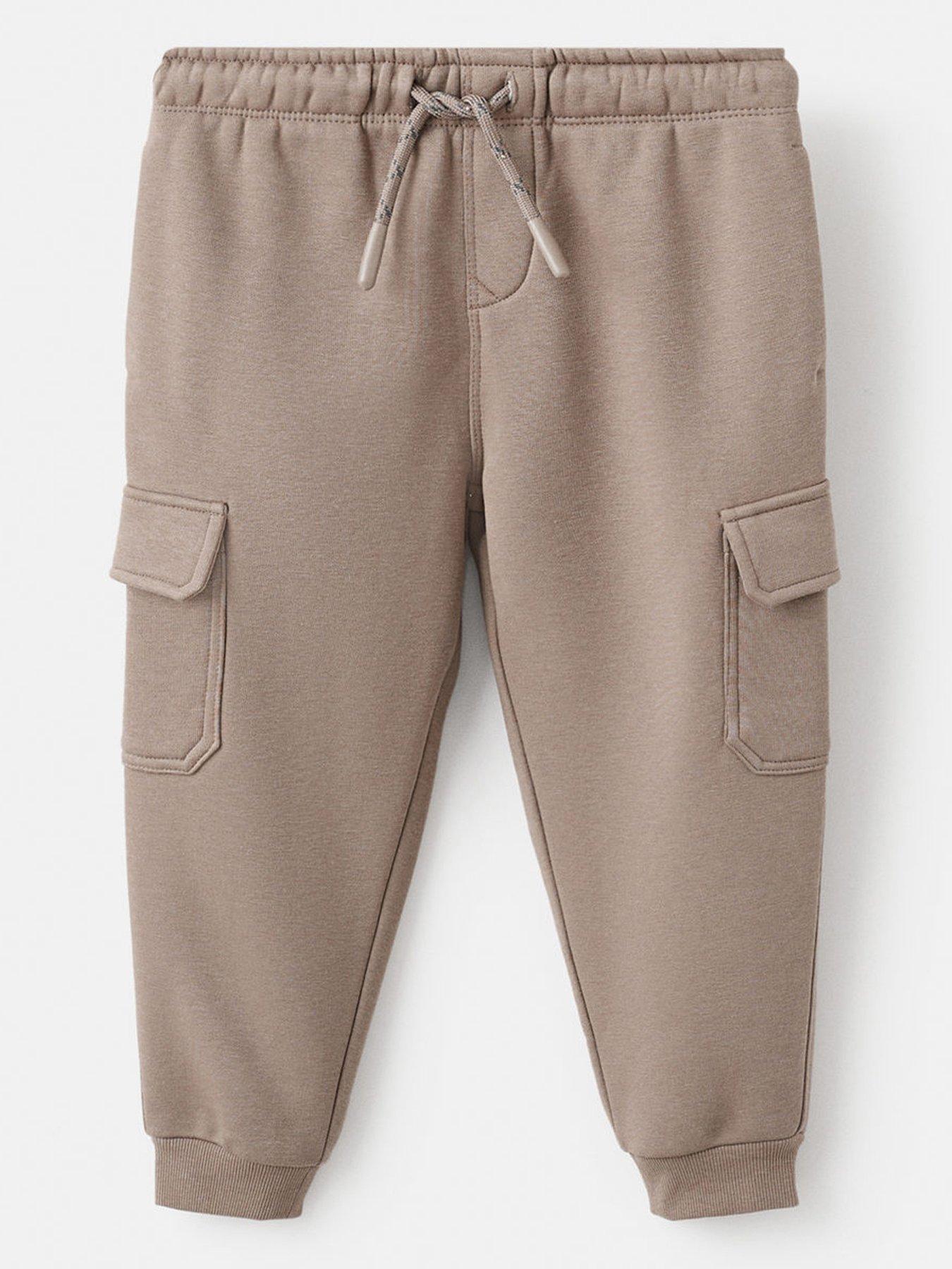Mango Younger Boys Cargo Pocket Joggers - Brown