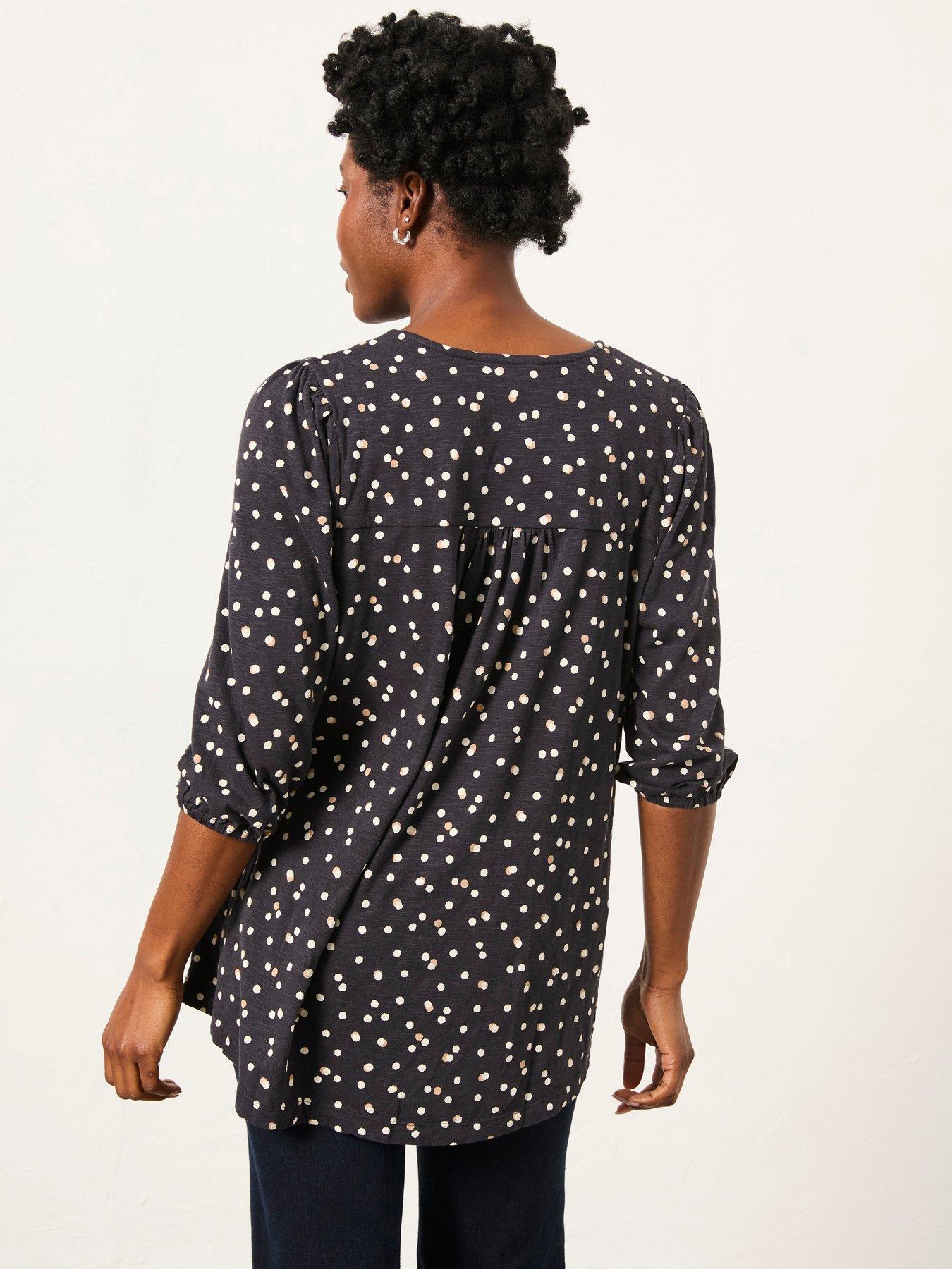 Image 2 of 5 of FatFace Enya Spot Tunic - Black
