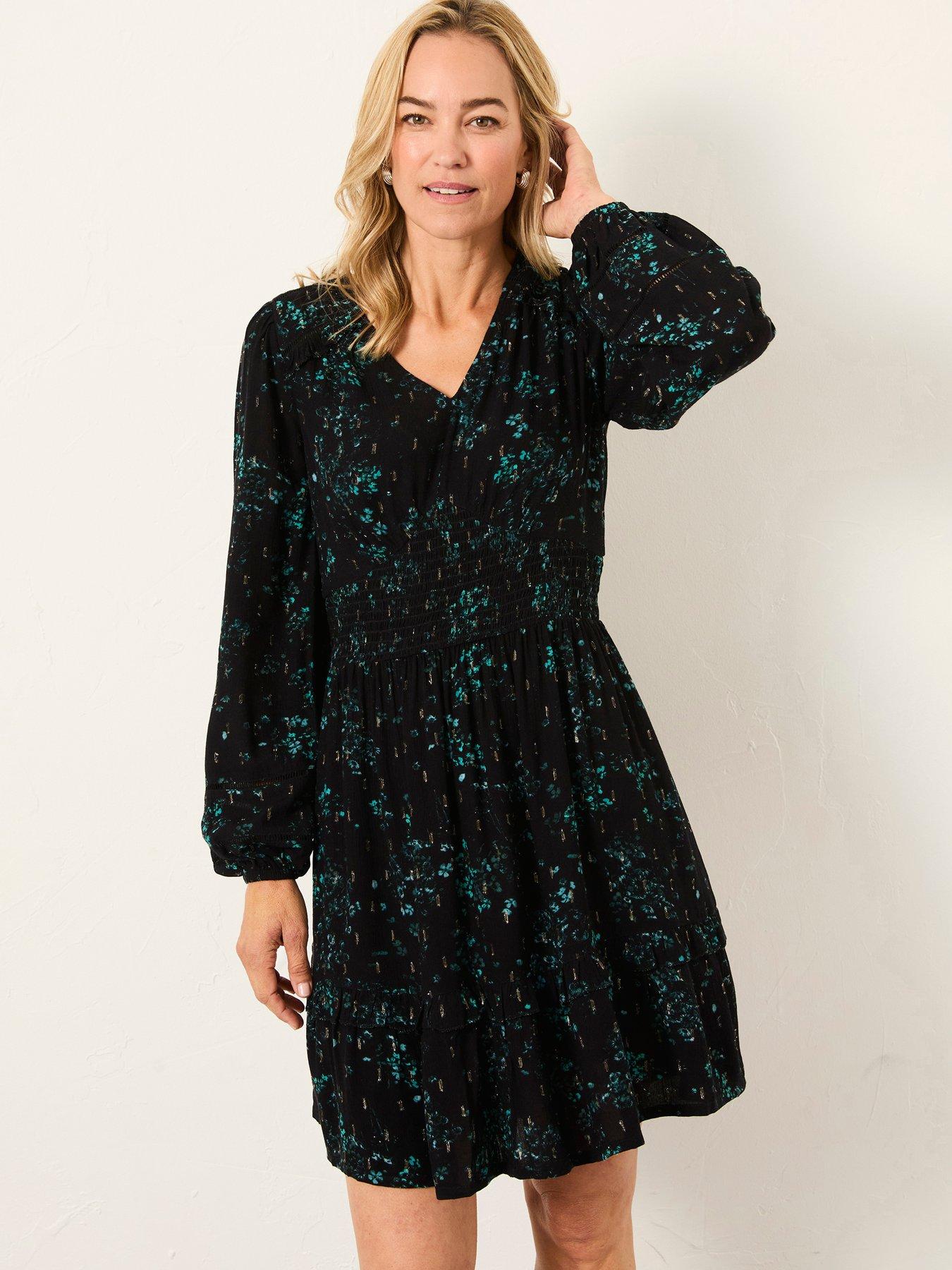 FatFace Pippa Meadow Dress - Black