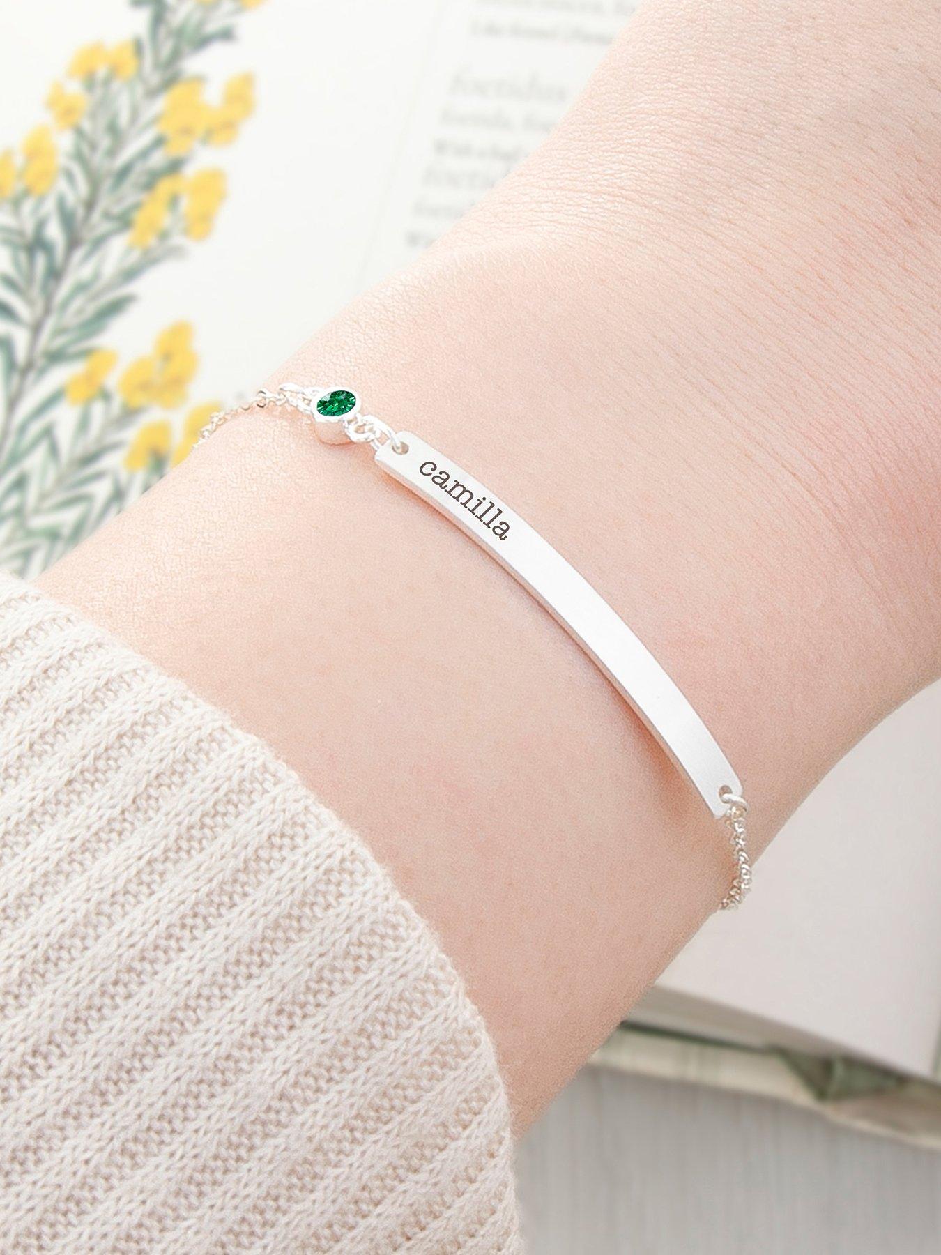treat-republic-personalised-silver-plated-birthstone-crystal-bracelet