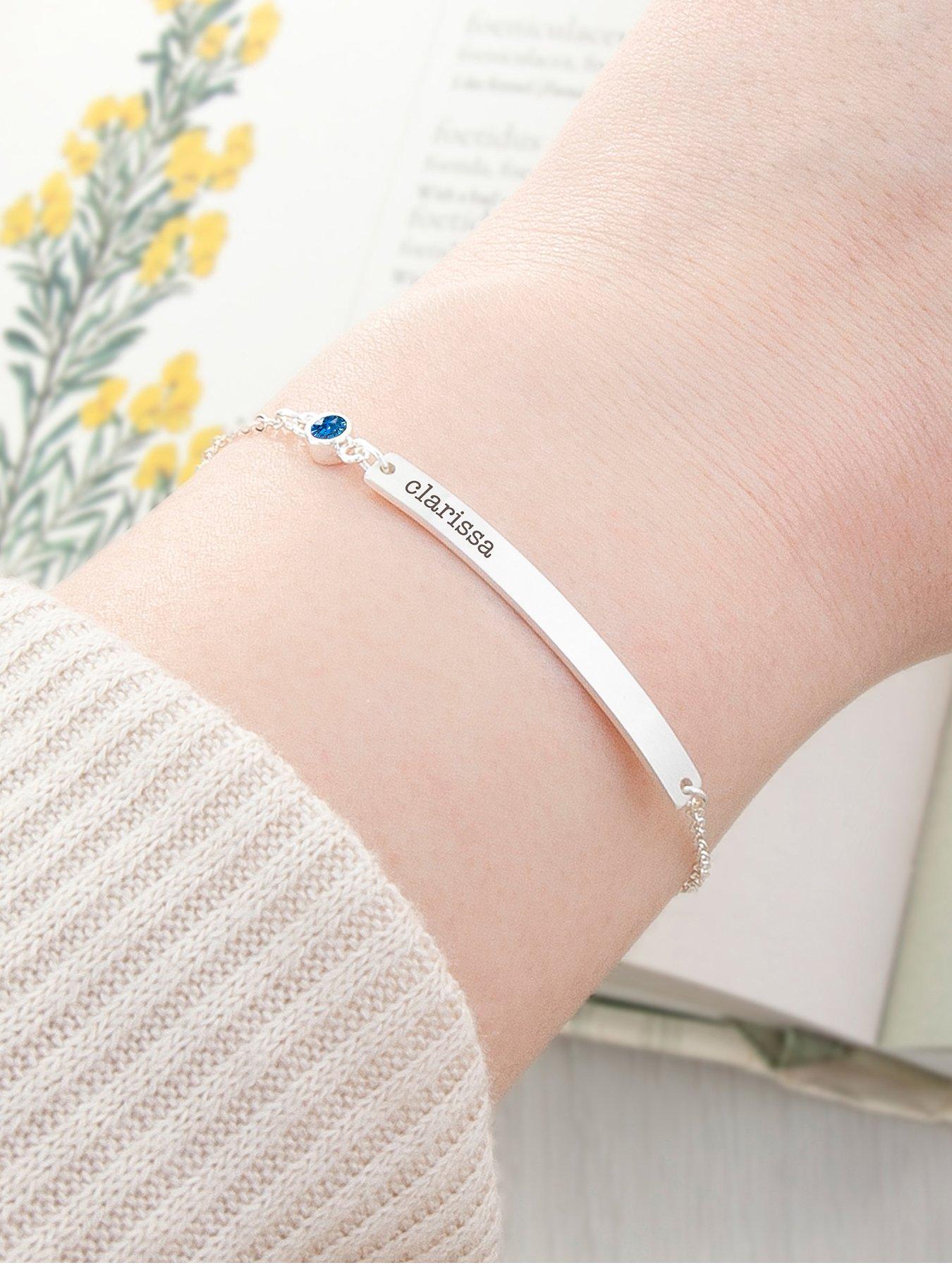 treat-republic-personalised-silver-plated-birthstone-crystal-bracelet