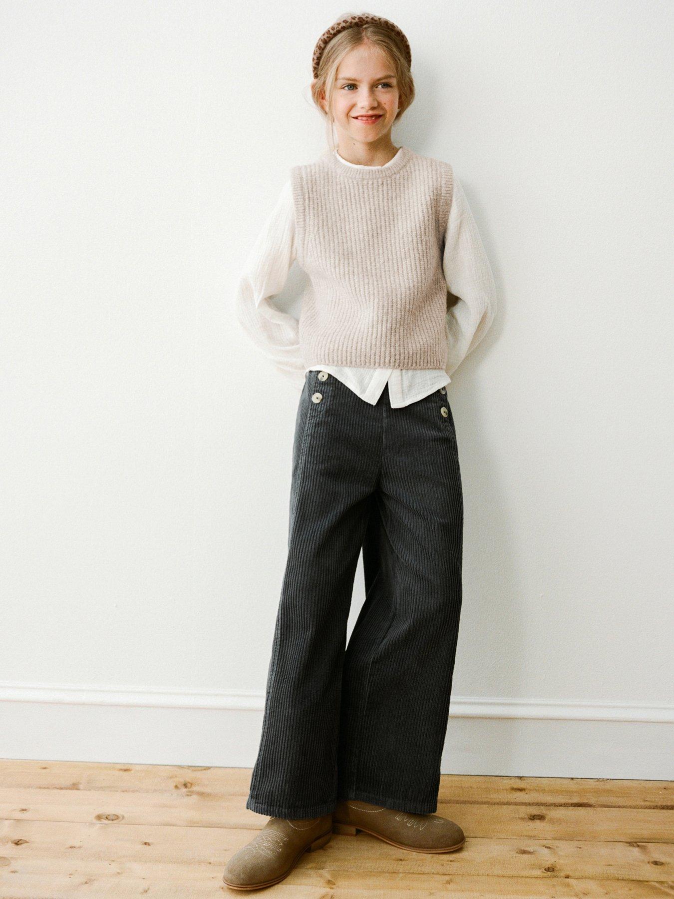 Mango Girls Knitted Vest - Beige