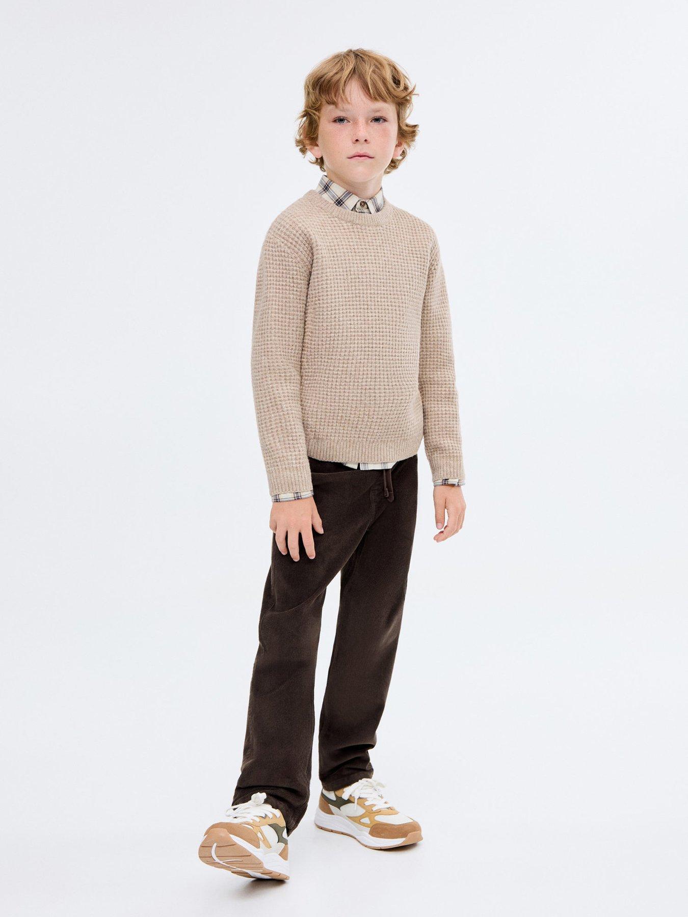 mango-boys-cord-trousers-brown