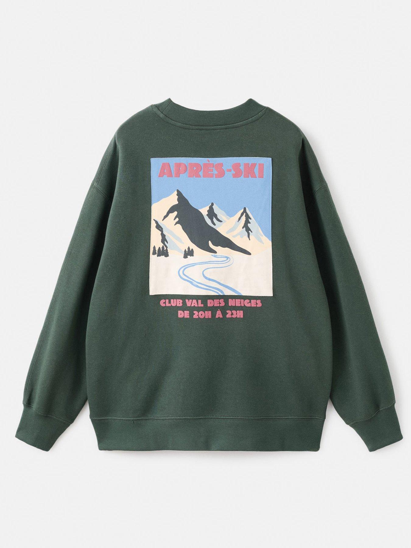 Mango Boys Mountain Back Print Sweat - Green