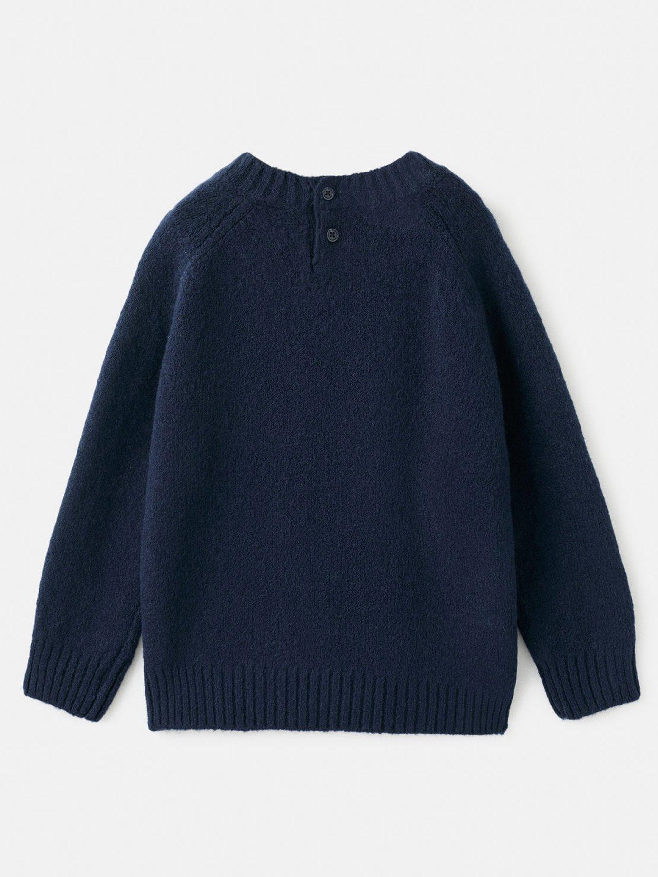 mango-younger-boys-plain-knitted-jumper-navyback