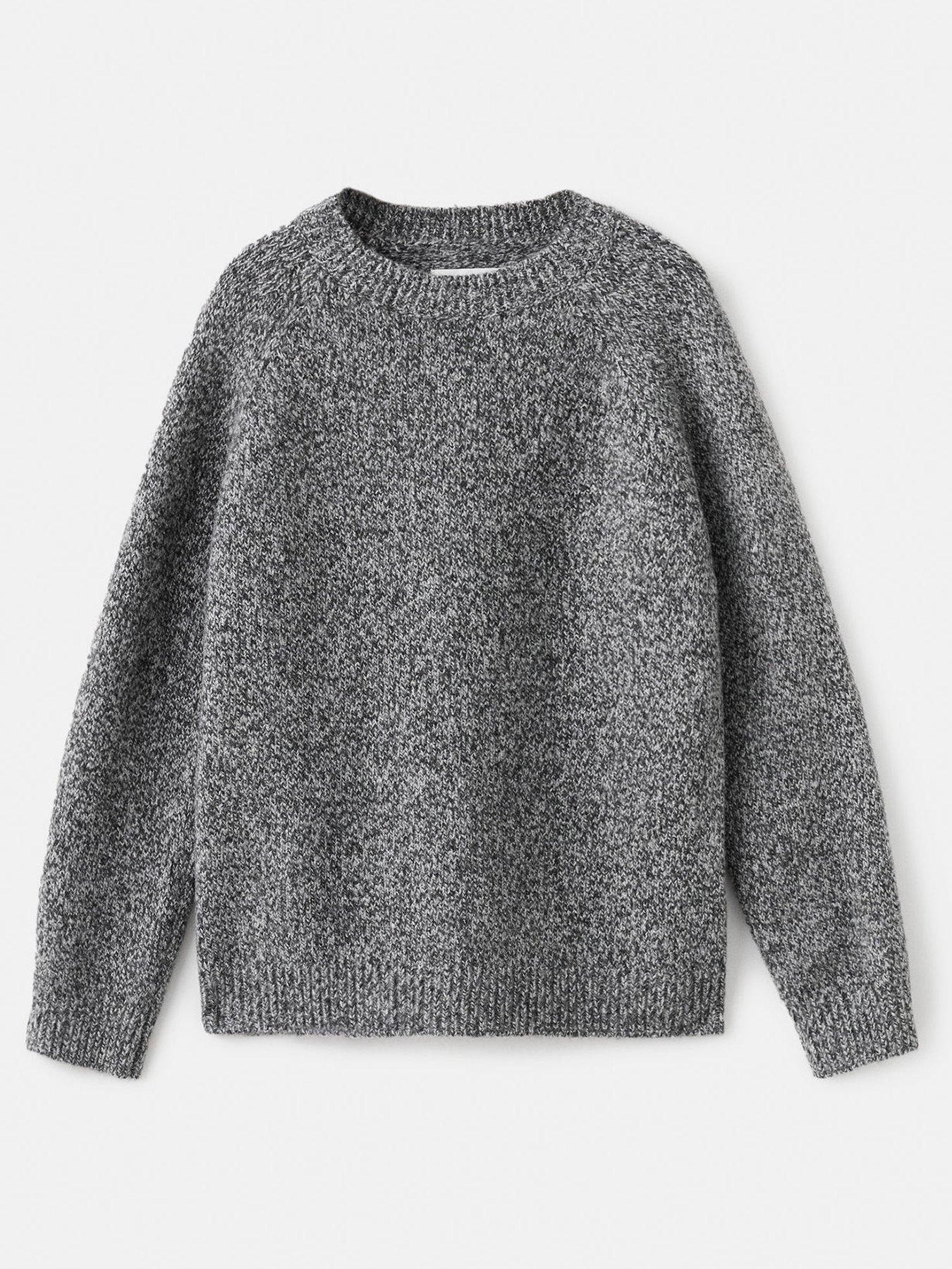 Mango Boys Nep Yarn Knitted Jumper - Dark Grey
