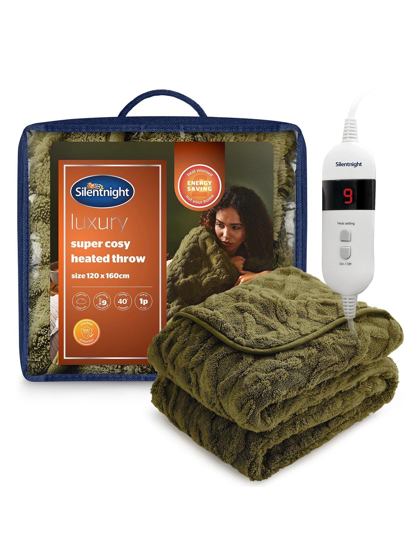 Silentnight Silentnight Luxury Super Cosy Heated Throw - Forest Green/olive