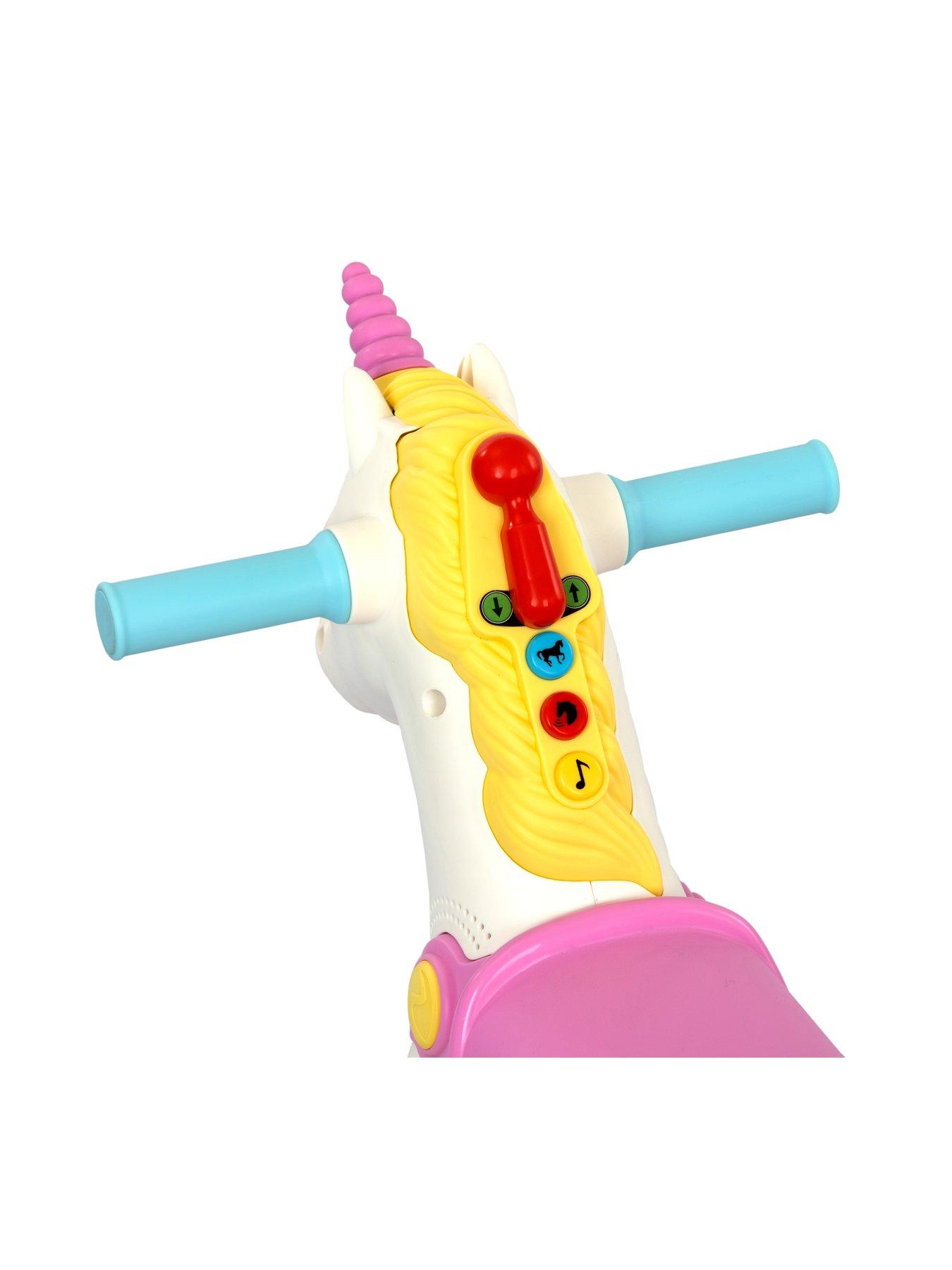 Image 5 of 8 of Rainbow Unicorn Train/Rocker 2-in-1 Ride-On