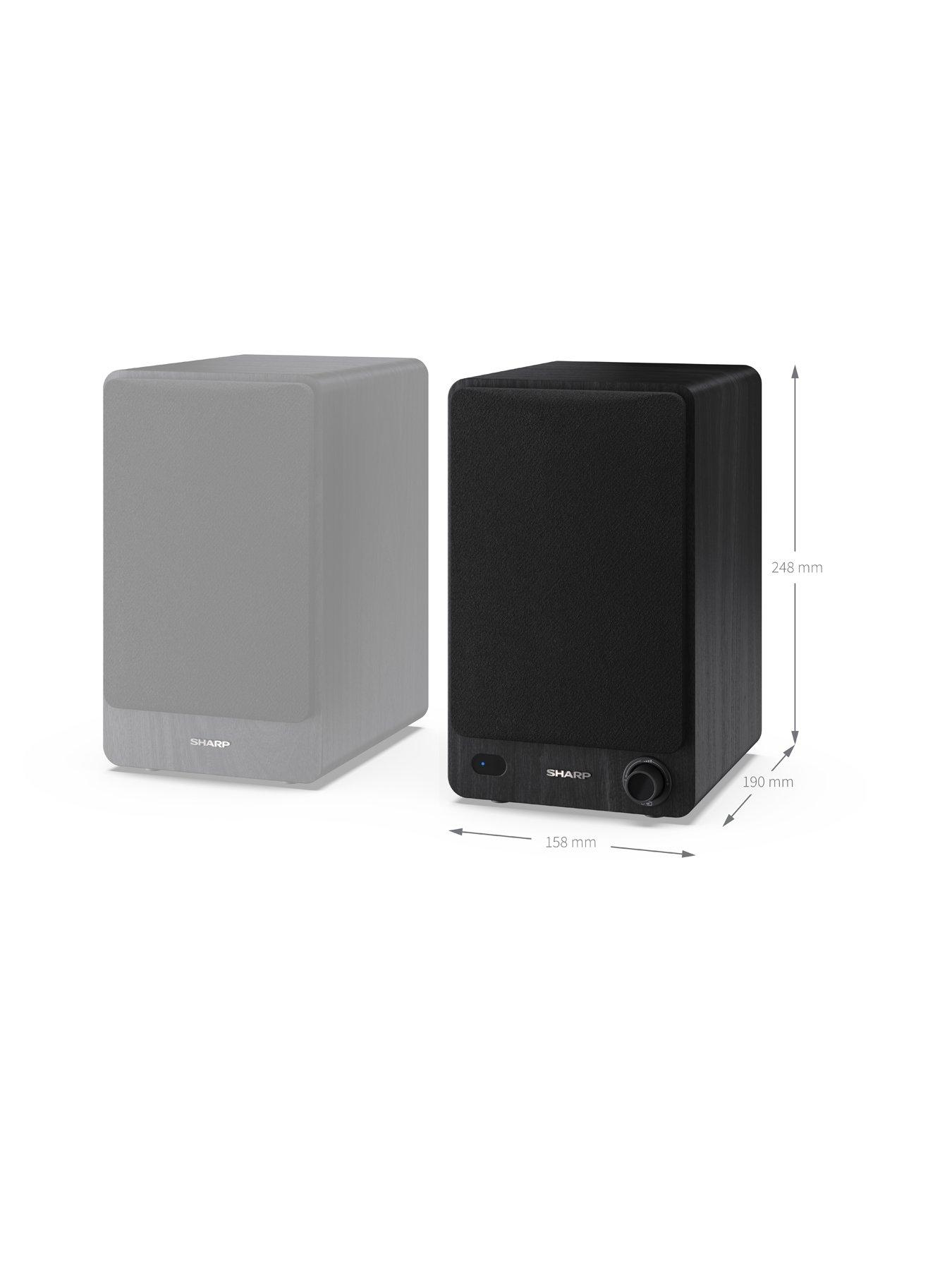 Image 3 of 6 of Sharp CP-SS30 Bookshelf Speakers - Black