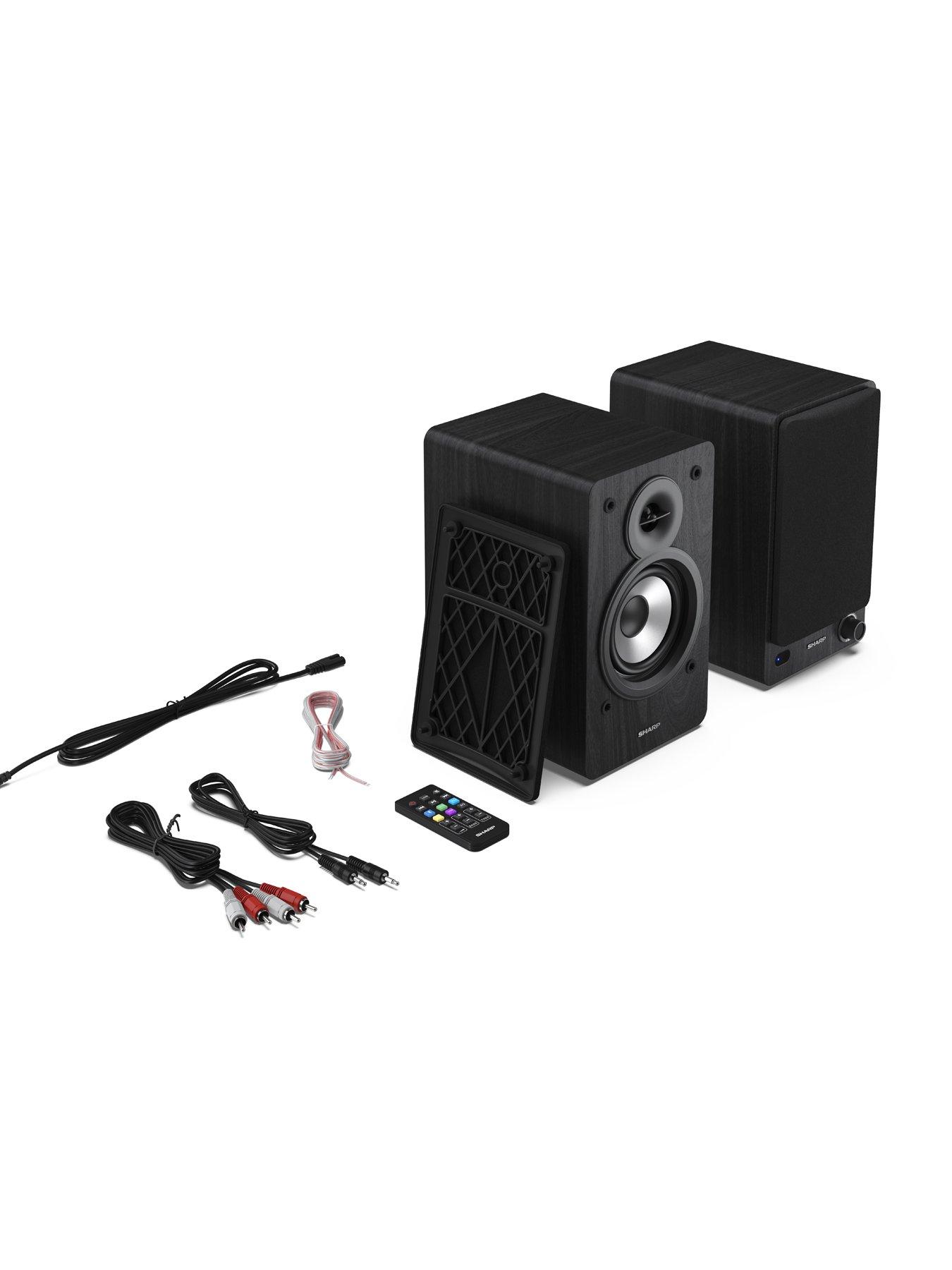 Image 6 of 6 of Sharp CP-SS30 Bookshelf Speakers - Black