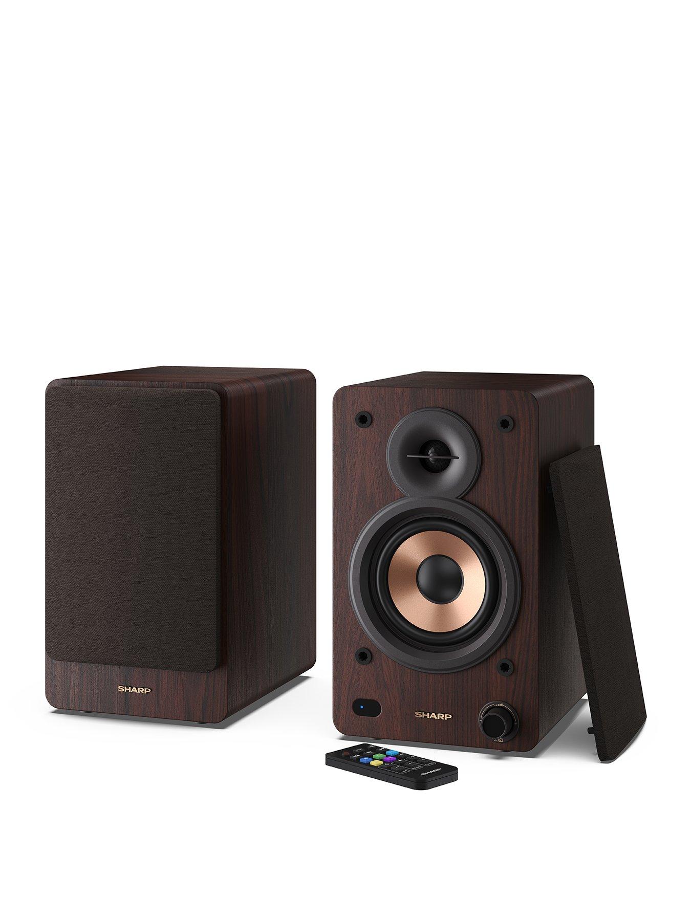 undefined Sharp CP-Ss30 Bookshelf Speakers (Brown)