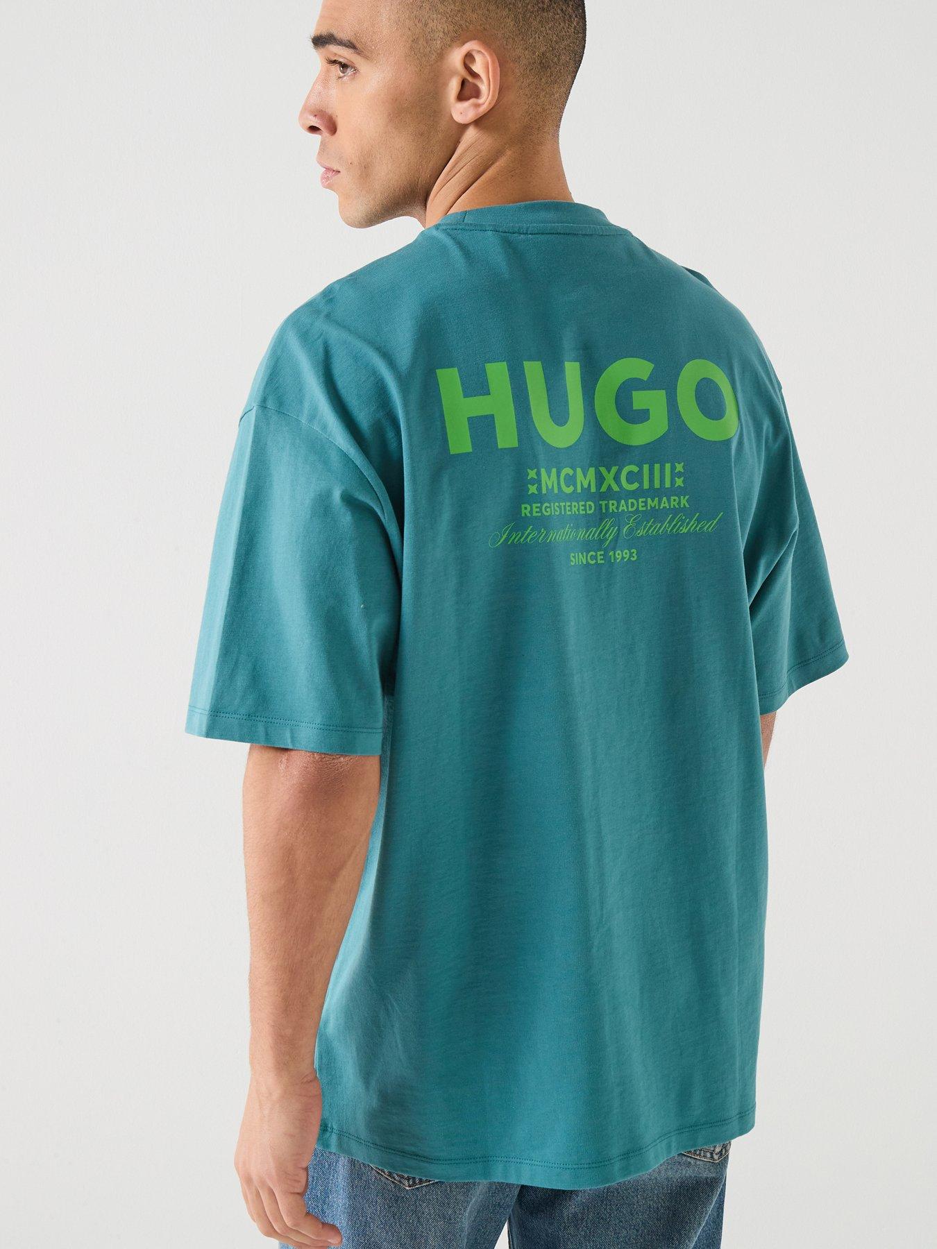 HUGO Hugo Blue Nalono Oversized Fit T-shirt